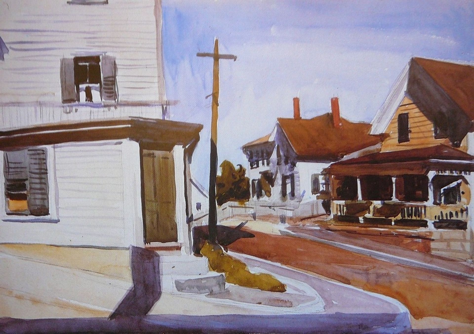 Street Corner by Edward Hopper