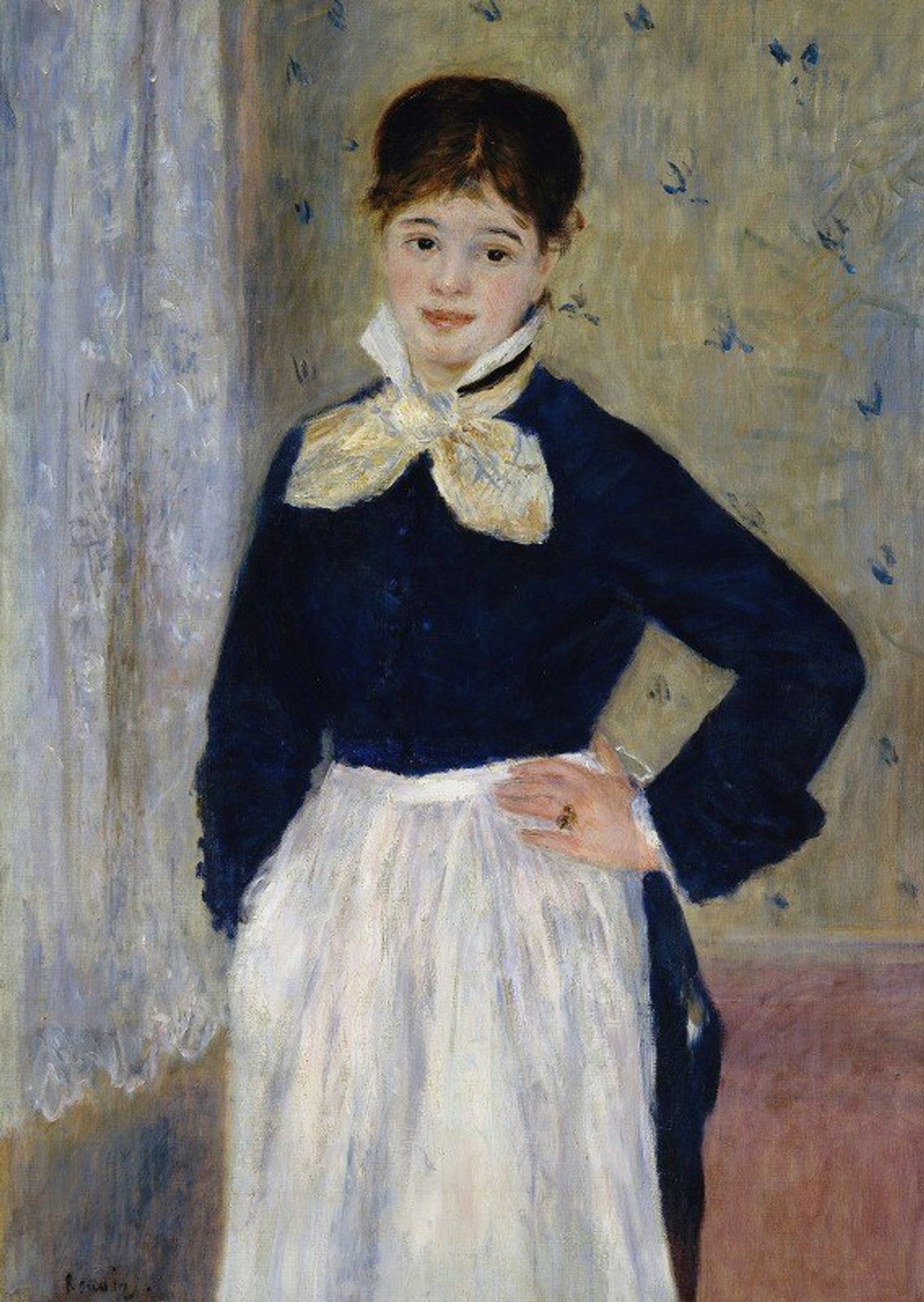 A Waitress at Duval’s Restaurant by Pierre-Auguste Renoir