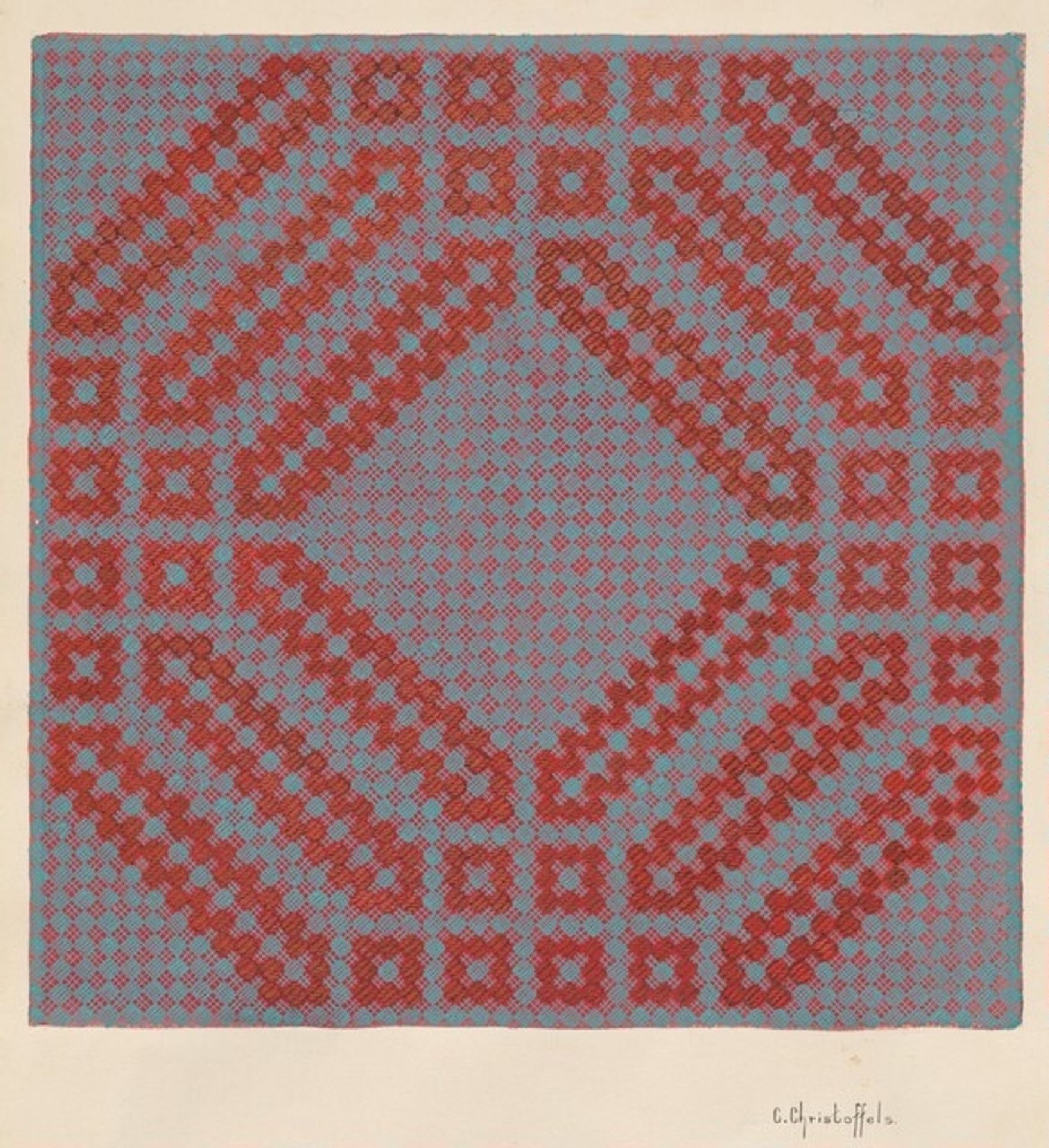 [Coverlet - section] by Cornelius Christoffels