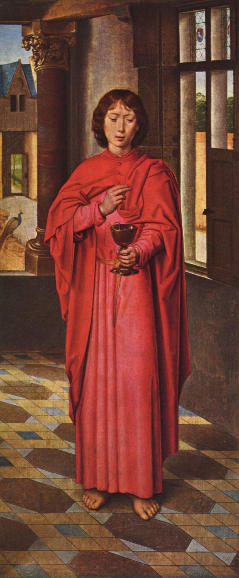 The Donne Triptych right wing by Hans Memling