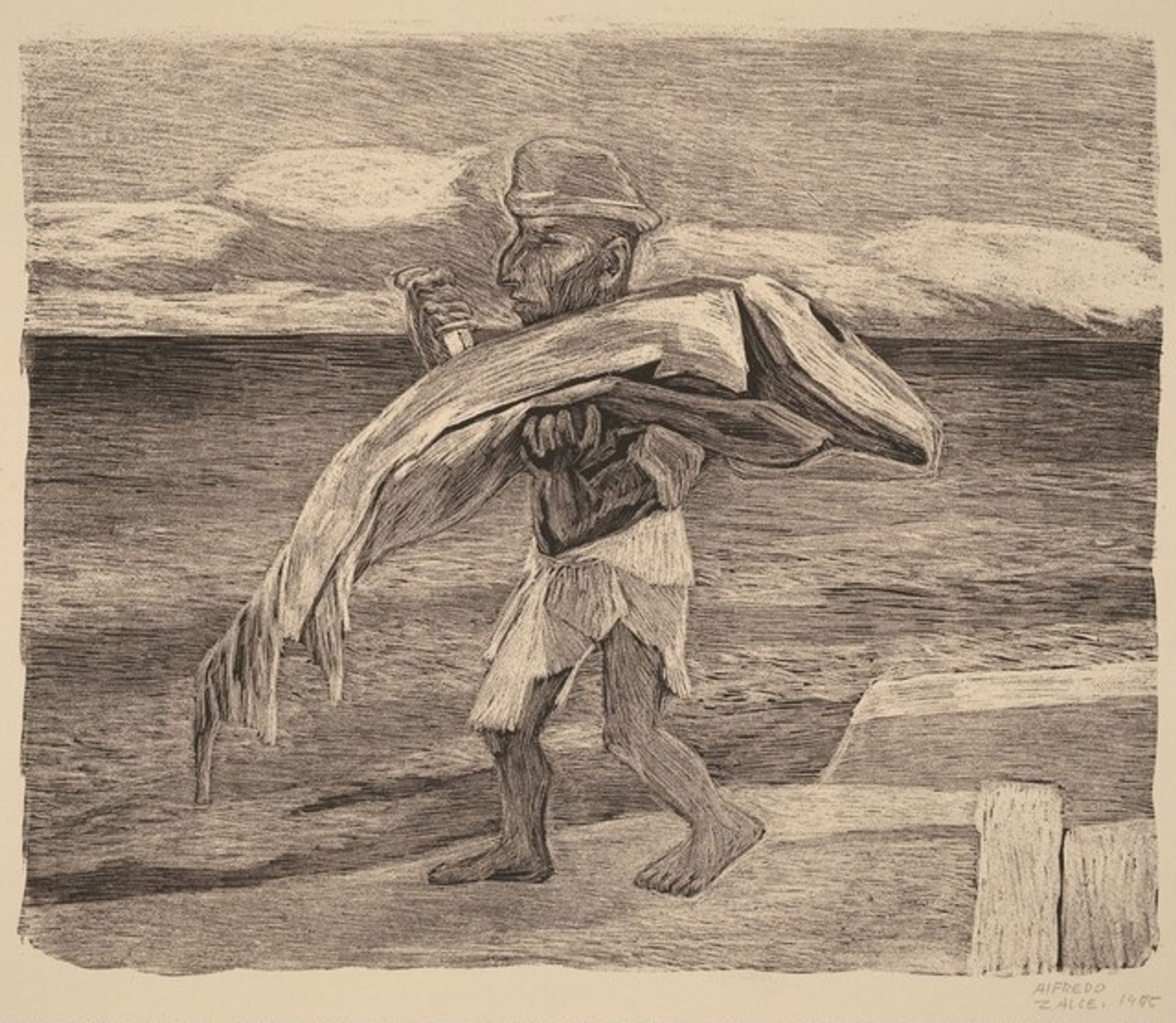 Mayan Fisherman in Yucatán by Alfredo Zalce