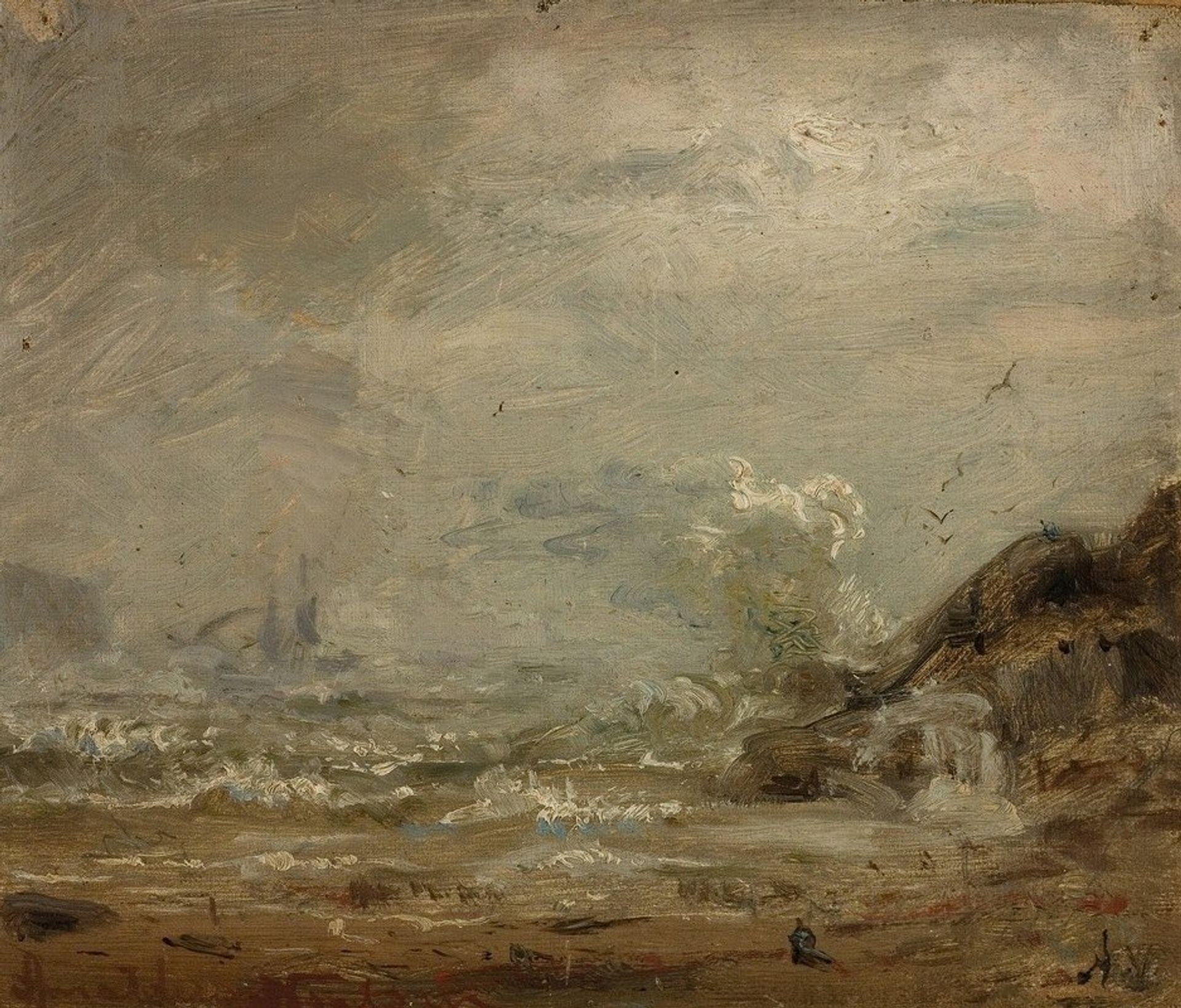 Regntykke med brenninger by Amaldus Nielsen