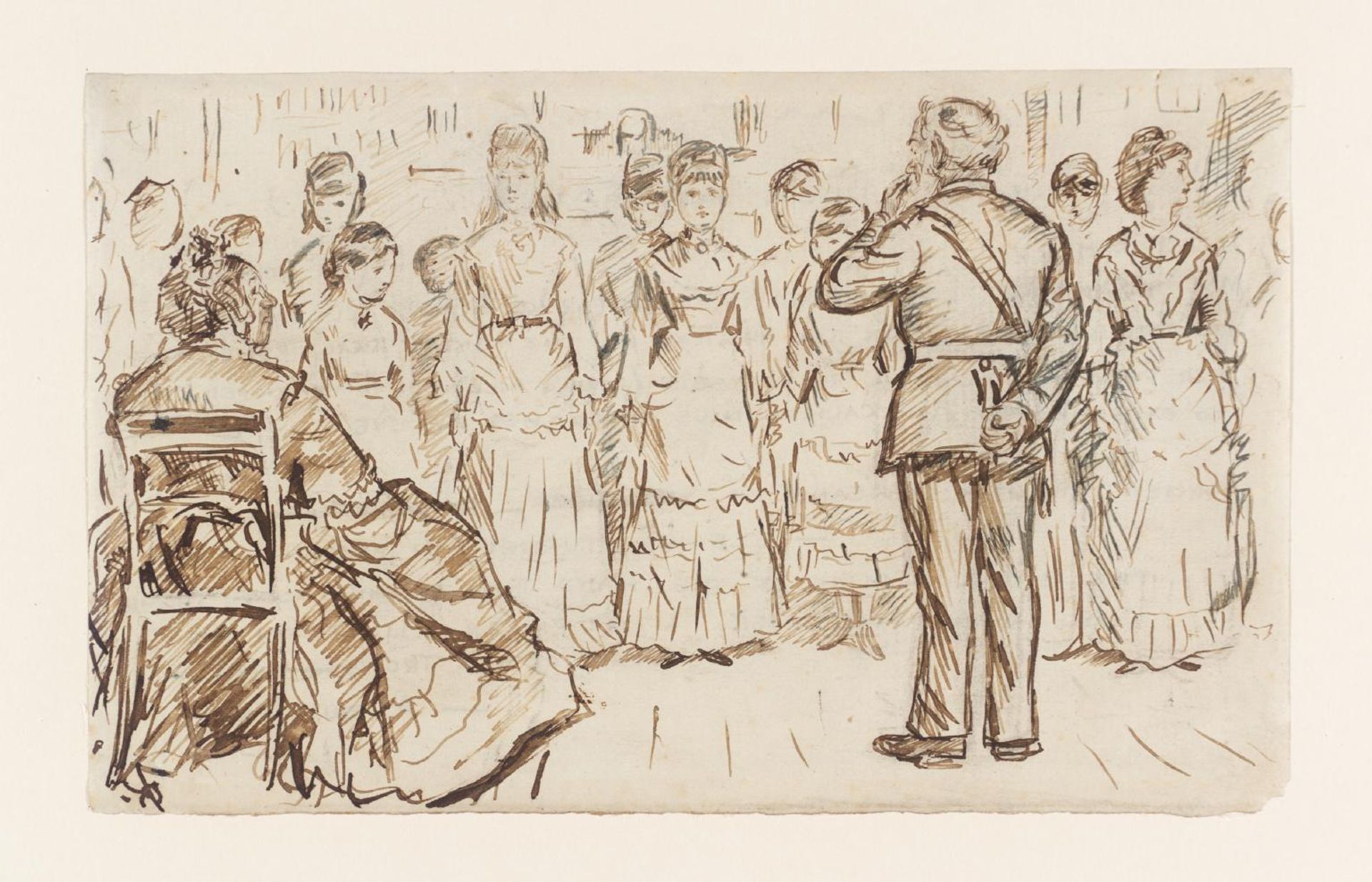 Drawing for ‘Punch’ by Charles Samuel Keene