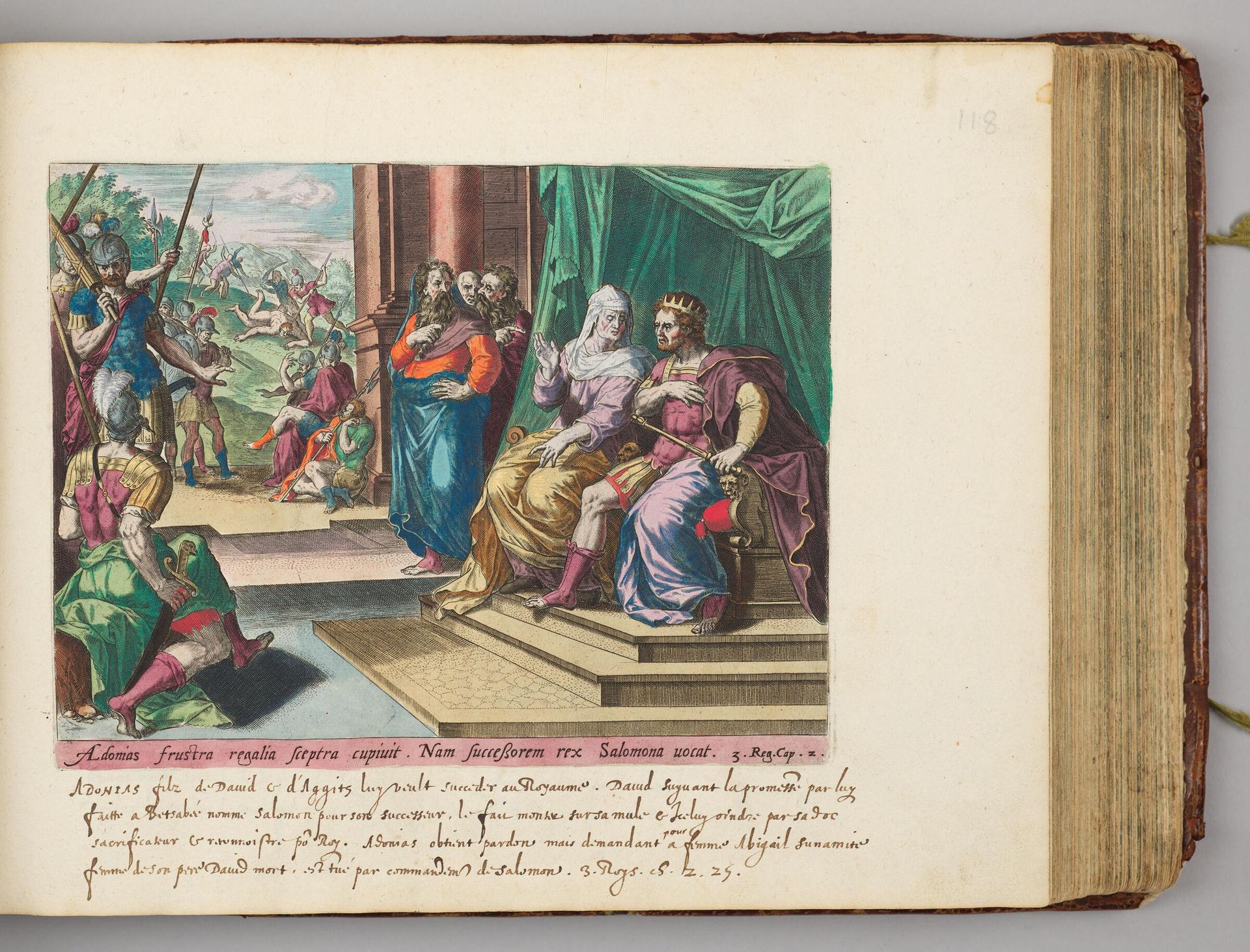 Solomon Sentences Adonijah to Death by Hans Collaert the Elder