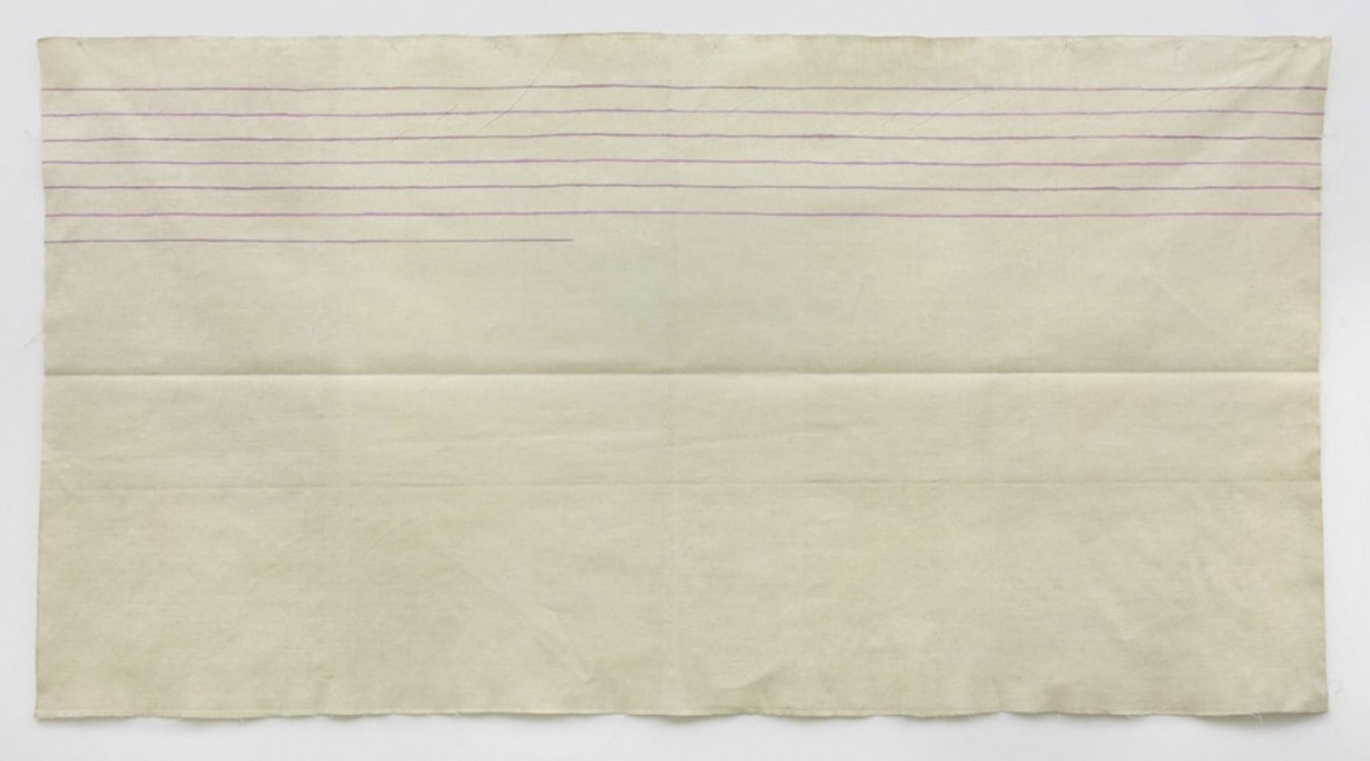 Linee orizzontali by Giorgio Griffa