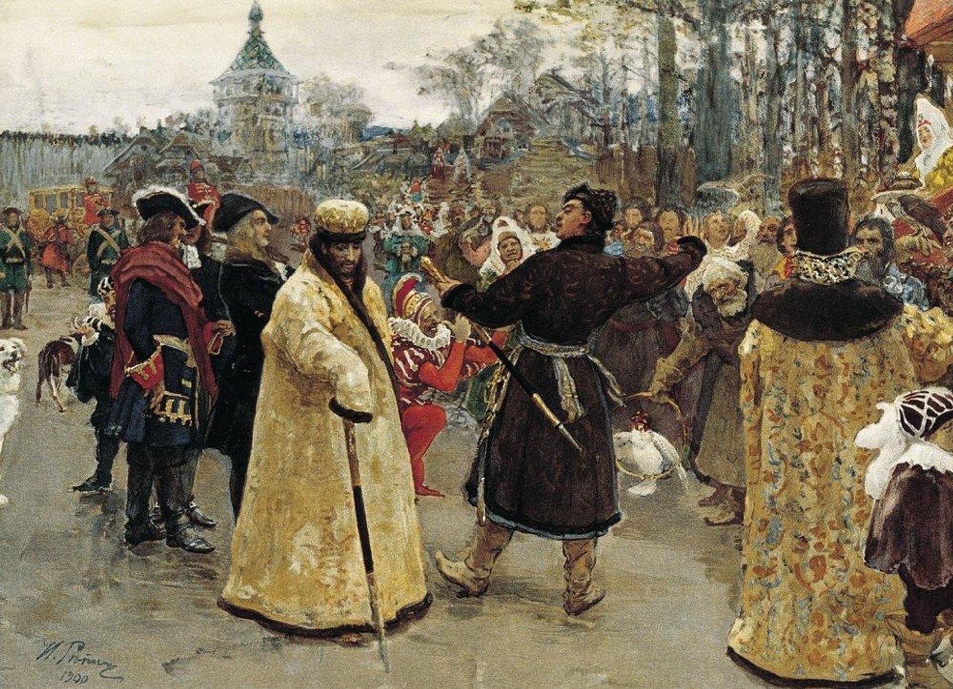 Arrival tsars Piotr and Ioann by Ilya Repin