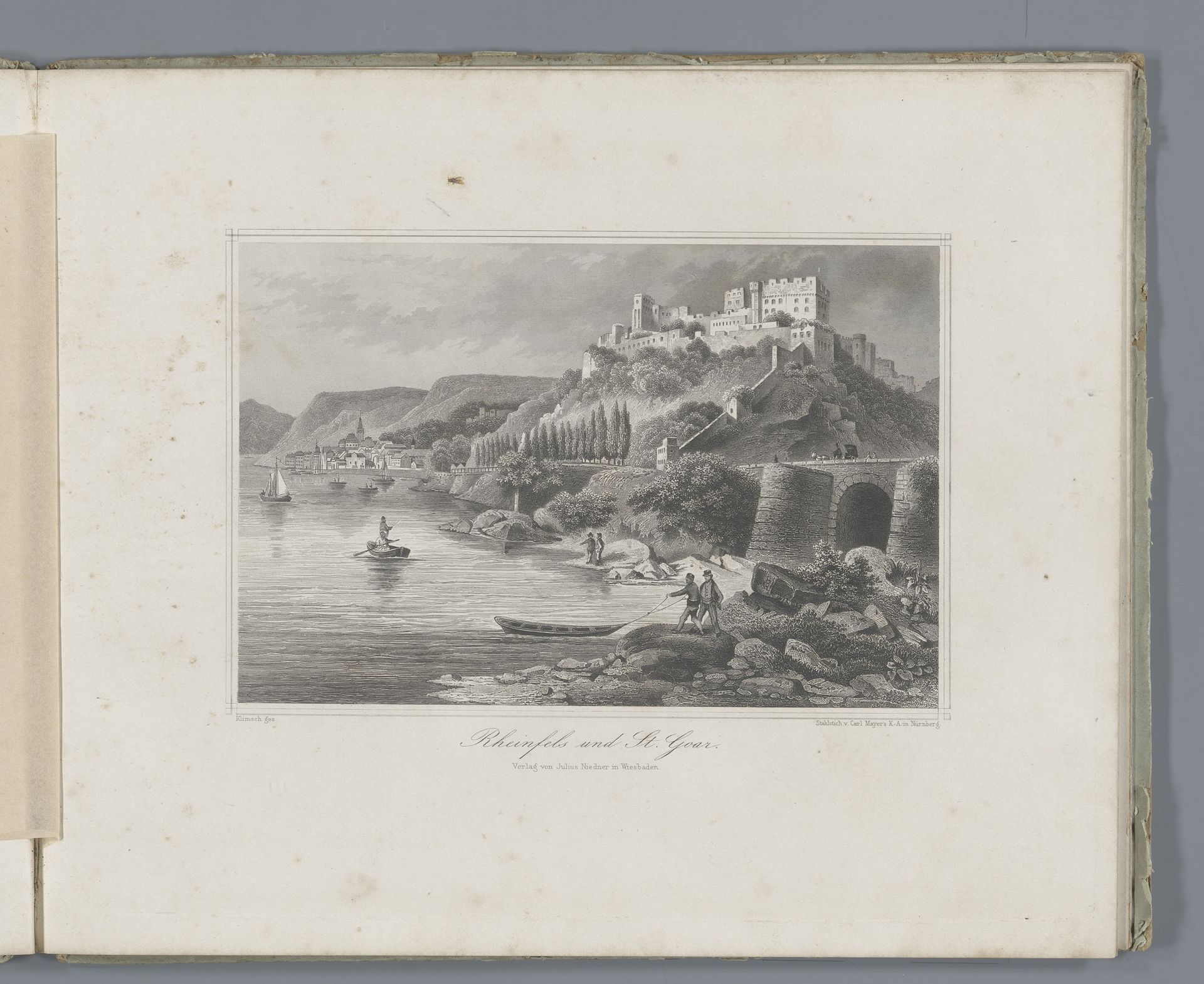 Gezicht op Burcht Rheinfels en Sankt Goar by Carl Mayer
