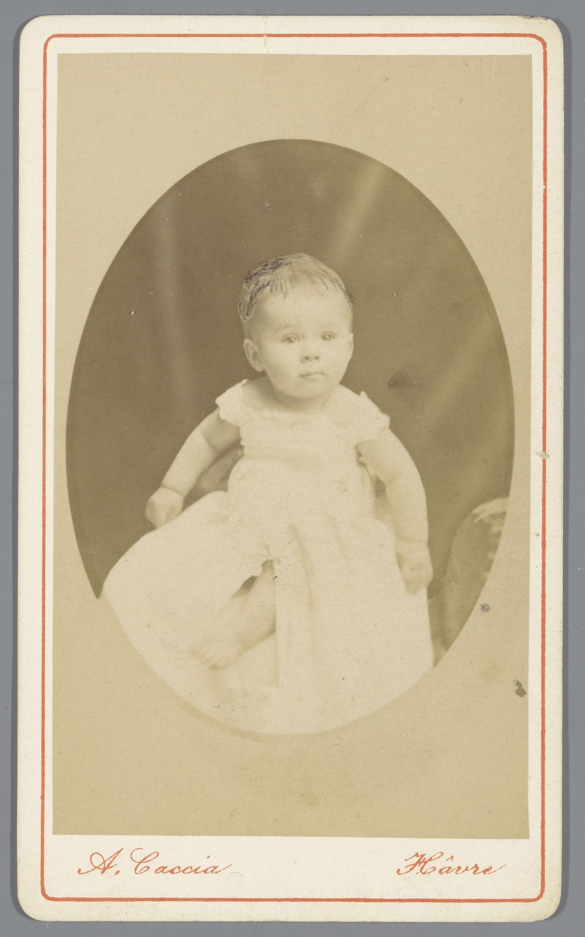 Portret van een onbekende baby by Angelo Maria Alessio Caccia