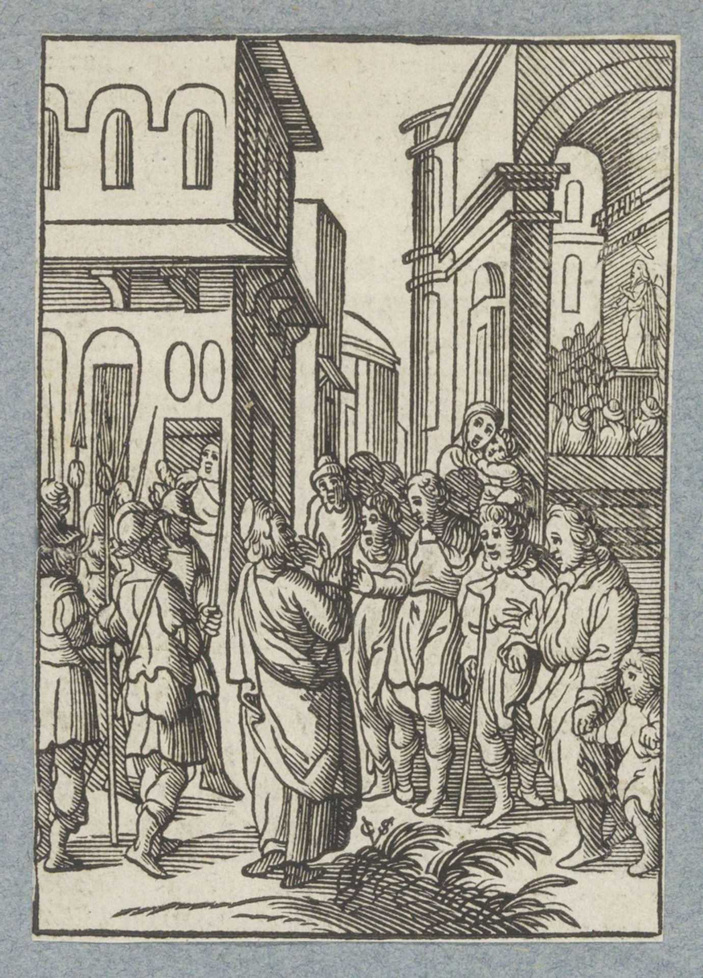 Paulus verkondigt de leer van Christus te Rome by Christoffel van (II) Sichem