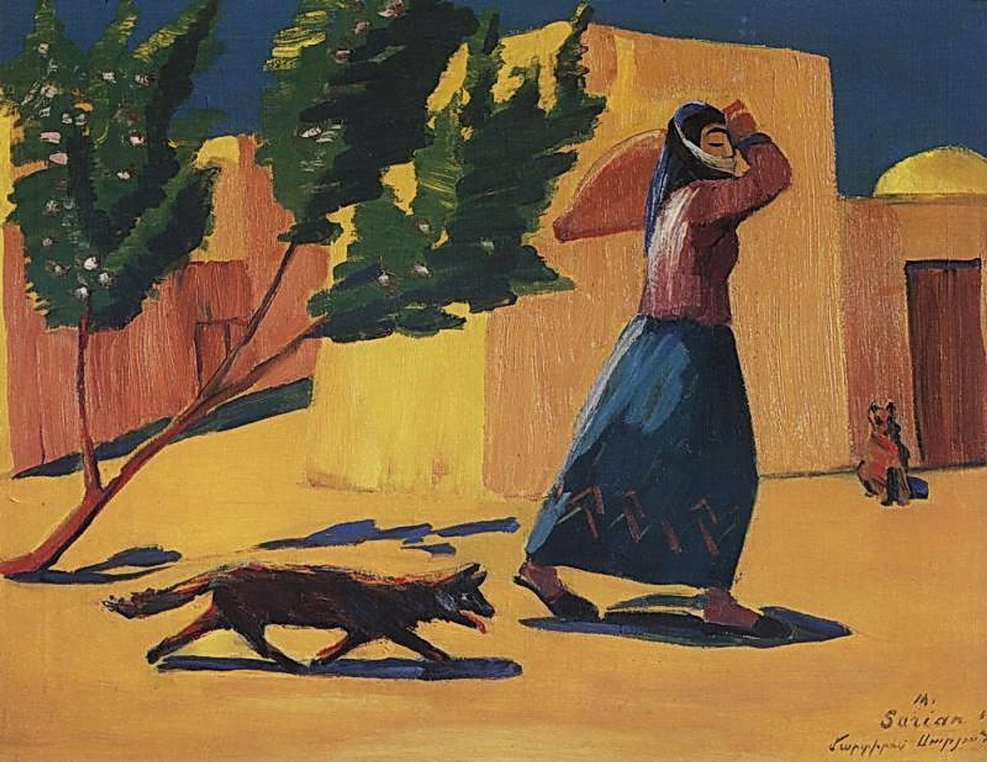 To the spring by Martiros Sarian