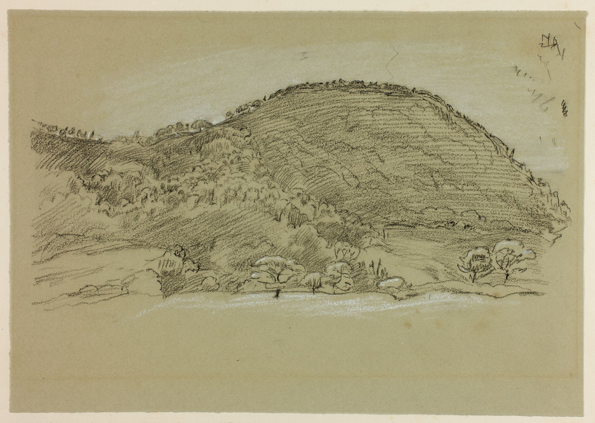 Walking Through the Fields by John Linnell
