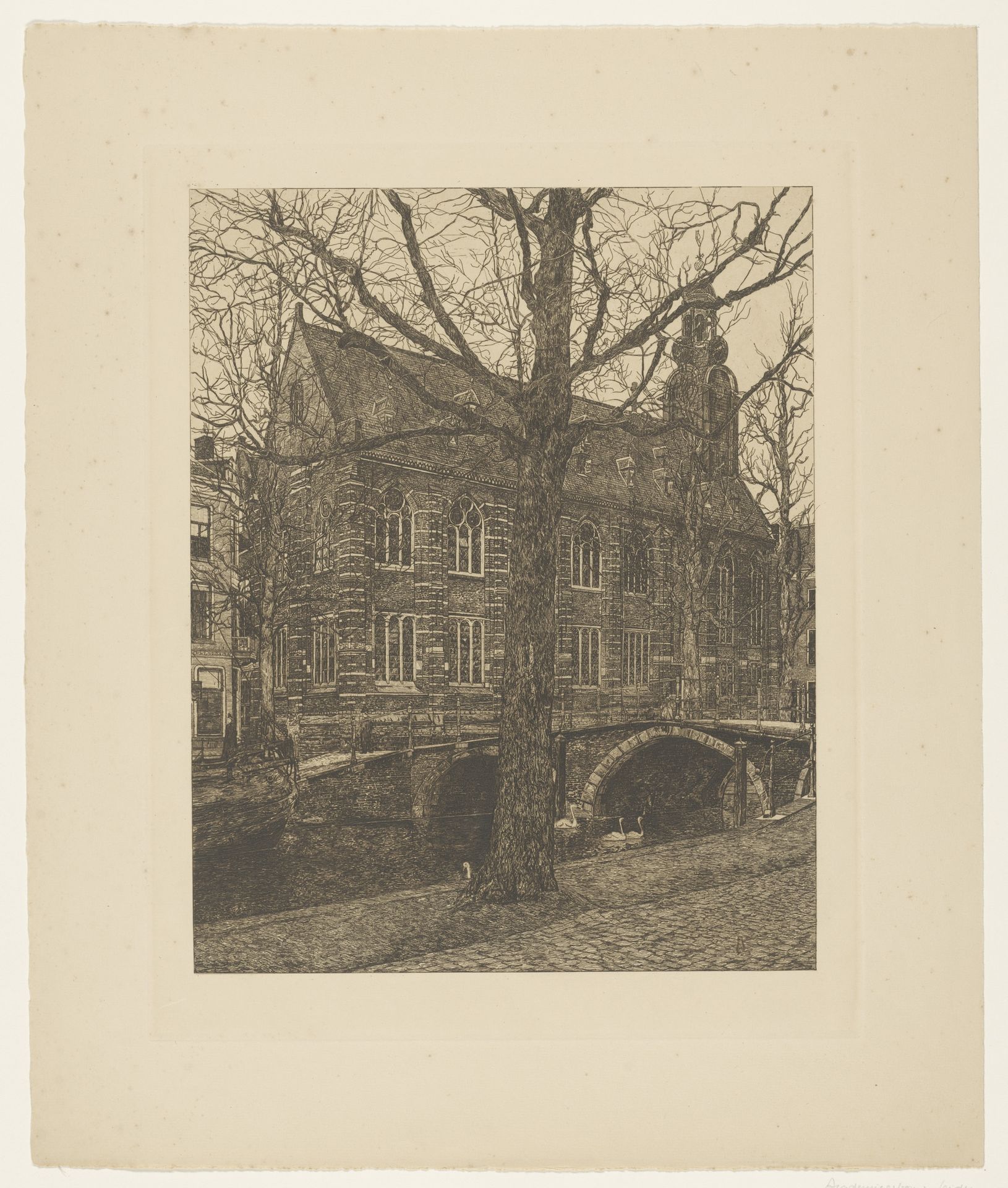 Academiegebouw in Leiden by Gerrit Haverkamp