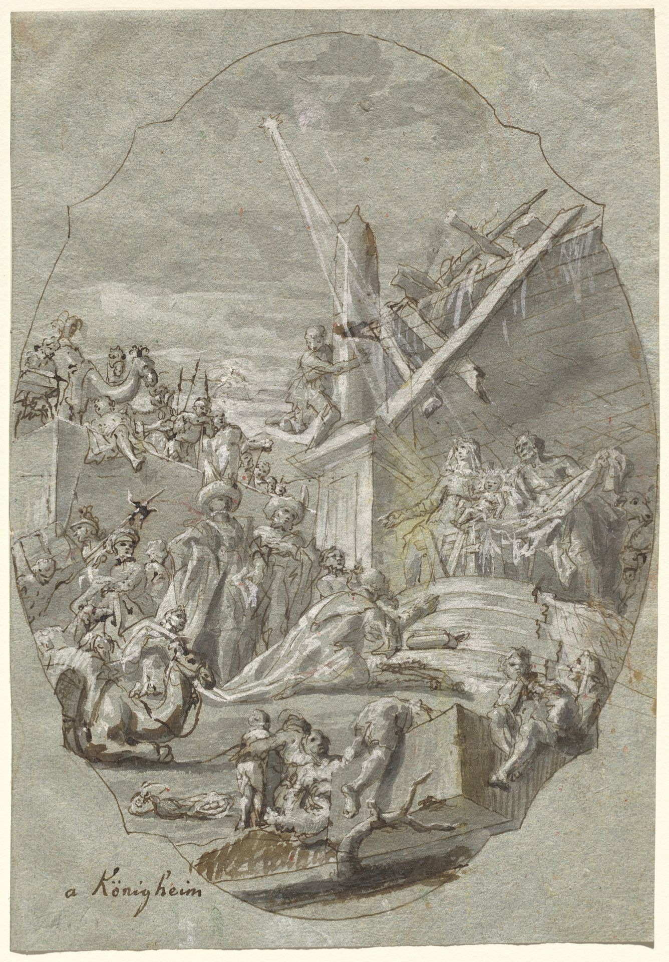 The Adoration of the Magi by Georg Anton Urlaub
