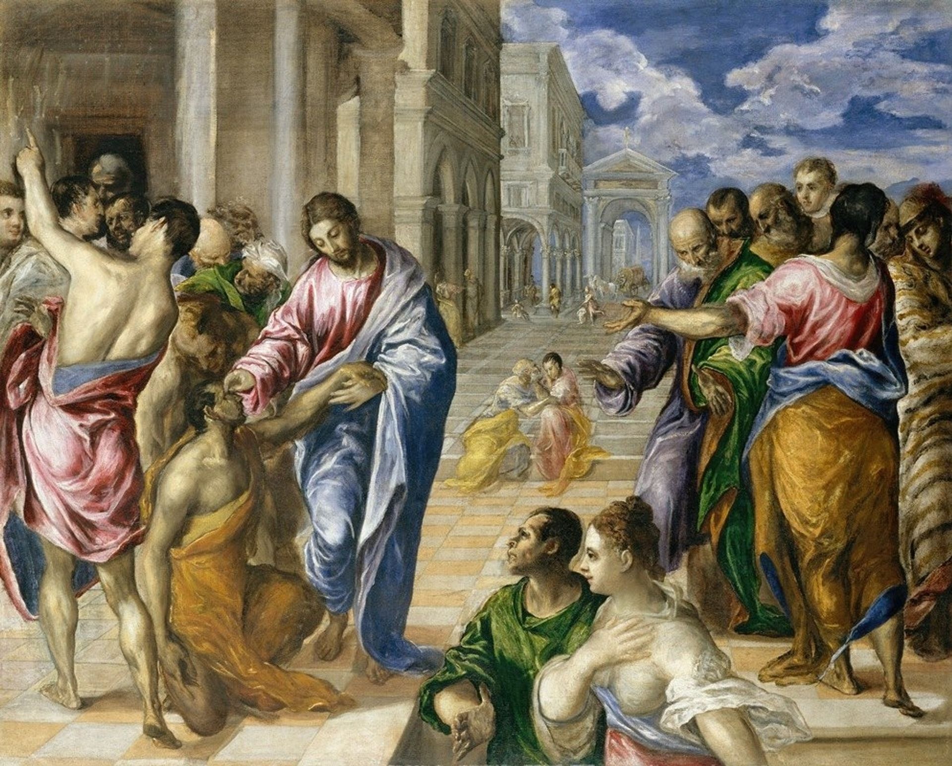 Christ Healing the Blind by El Greco (Domenikos Theotokopoulos)