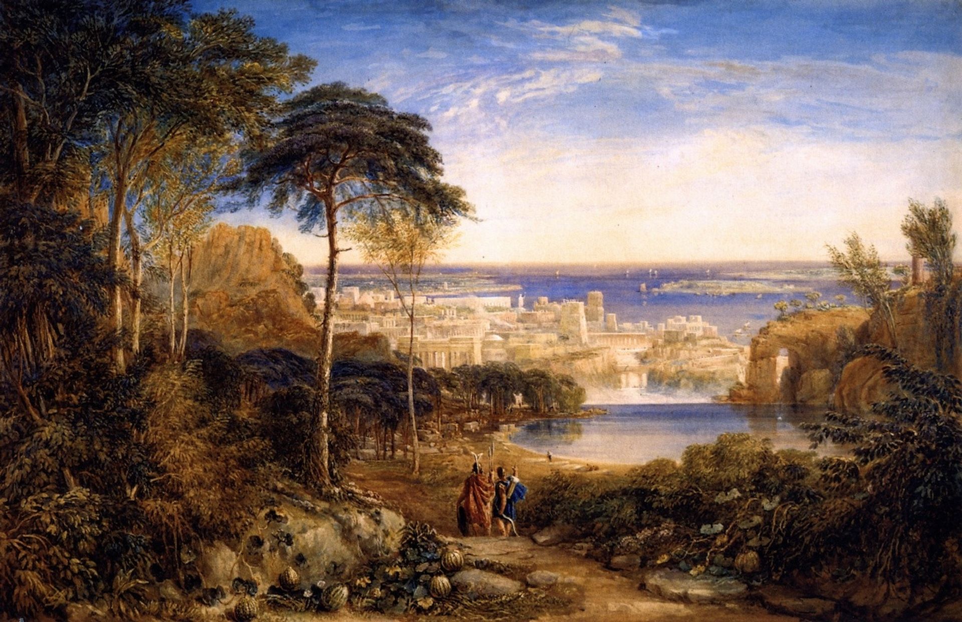 Carthage. Aeneas and Achates by David Cox