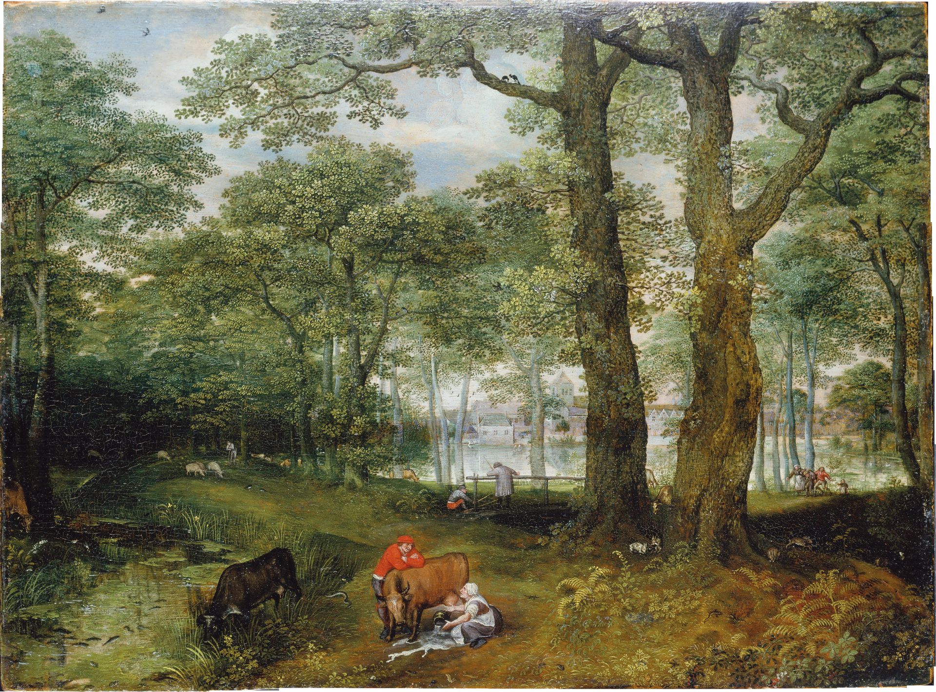 Animals Grazing beneath Trees by Lucas van Valckenborch
