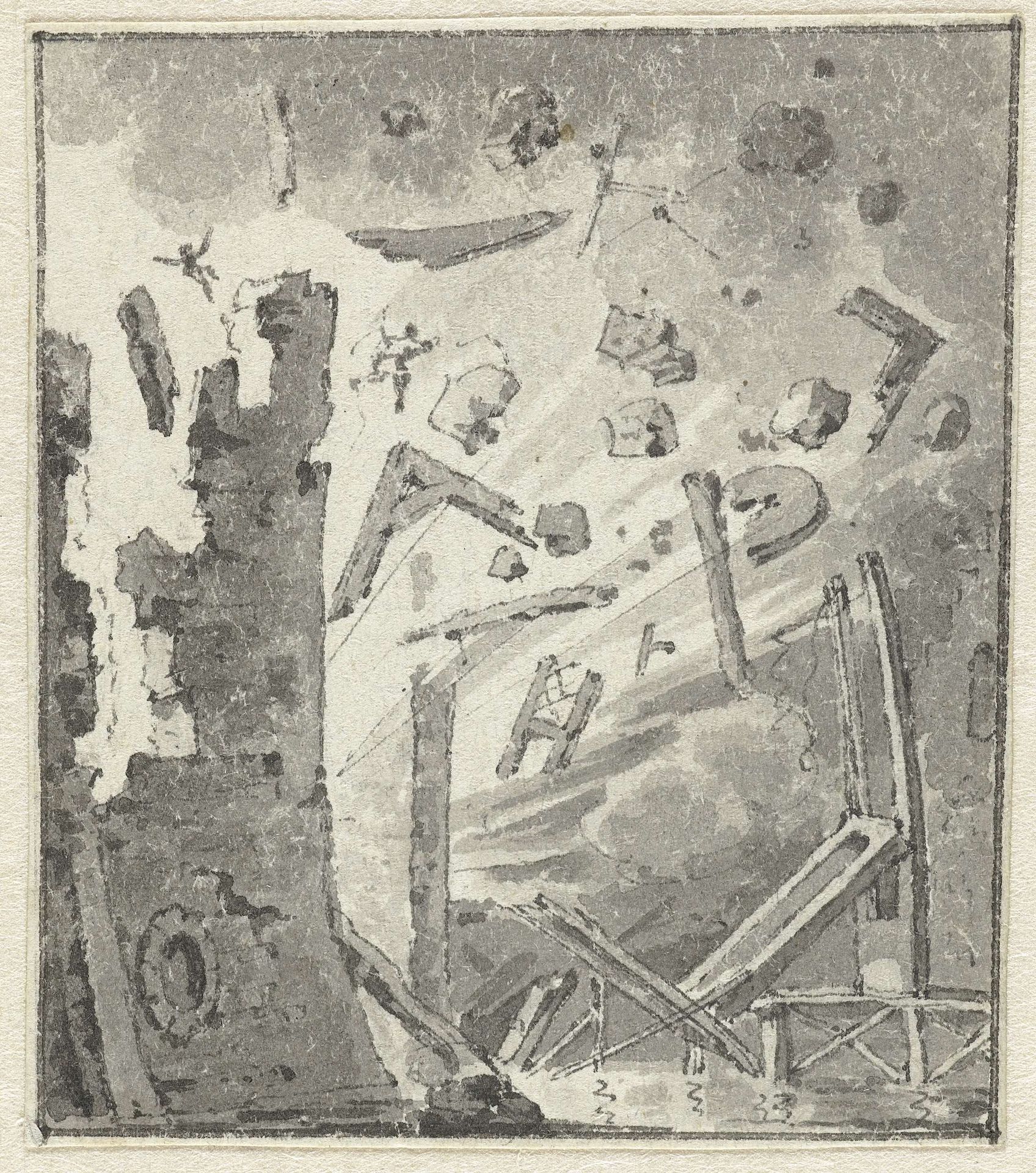 Ontploffing van Slot Loevestein, 1570 by Anonymous