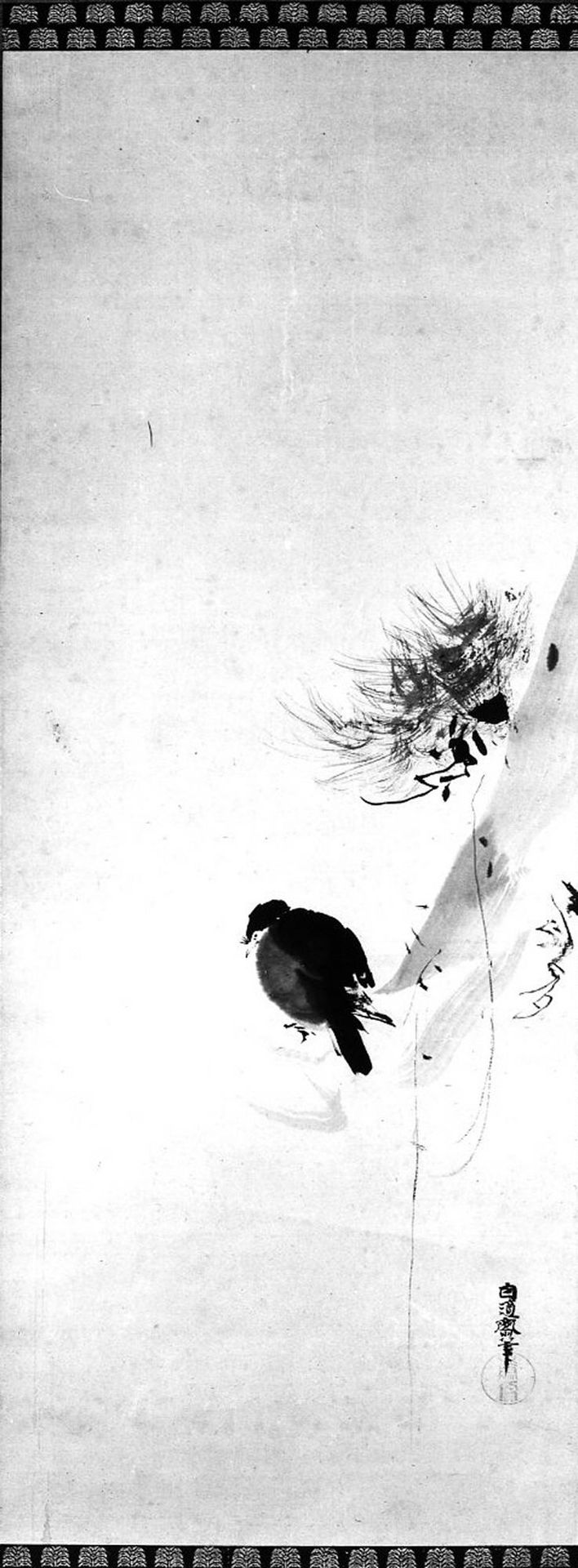 Crow on a Tree by Kano Naonobu