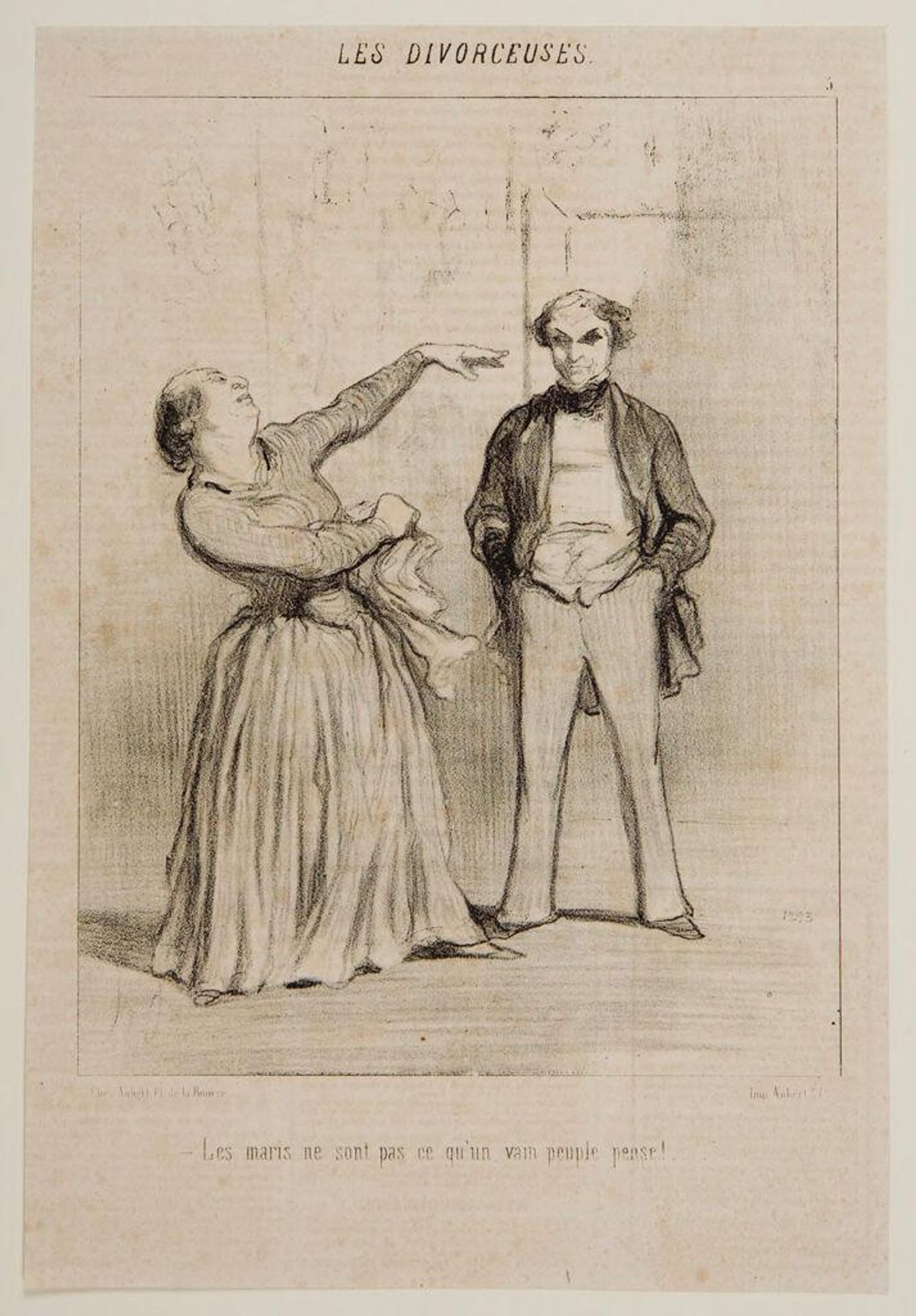 "Husbands aren't what most folks think!" by Honoré Daumier