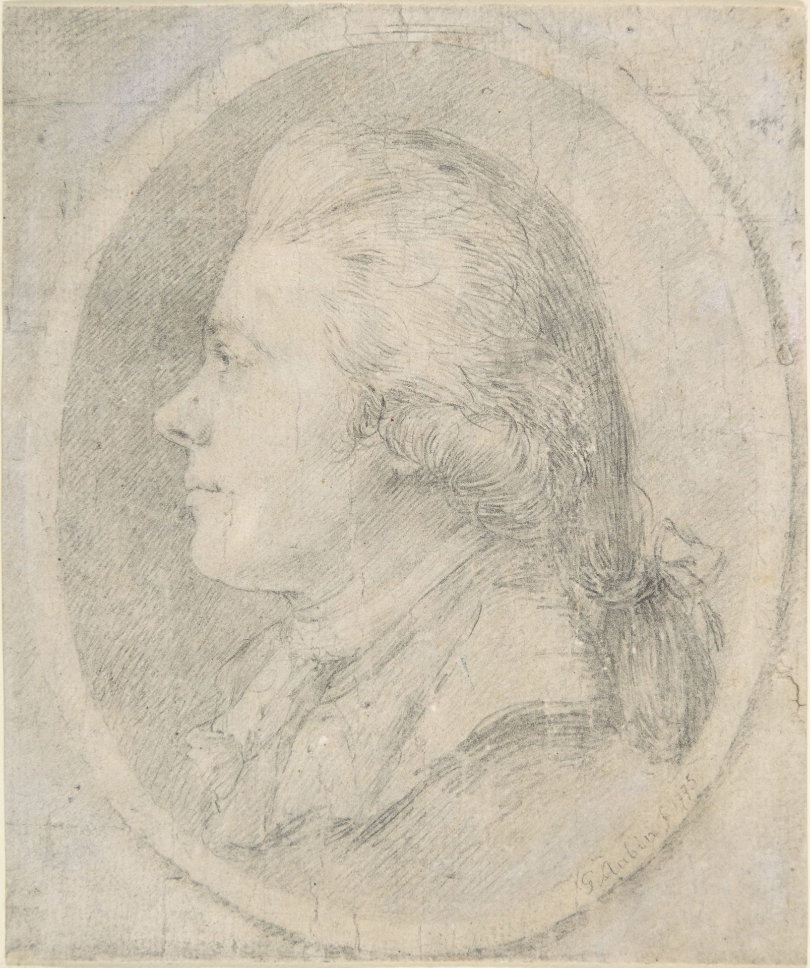 Portrait of a Man by Gabriel de Saint-Aubin