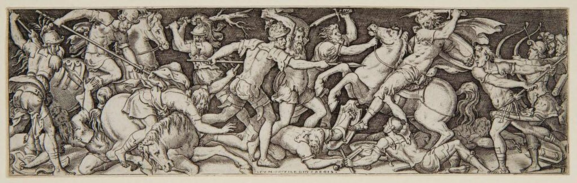 Battle between Riders and Chimera by Ãtienne Delaune