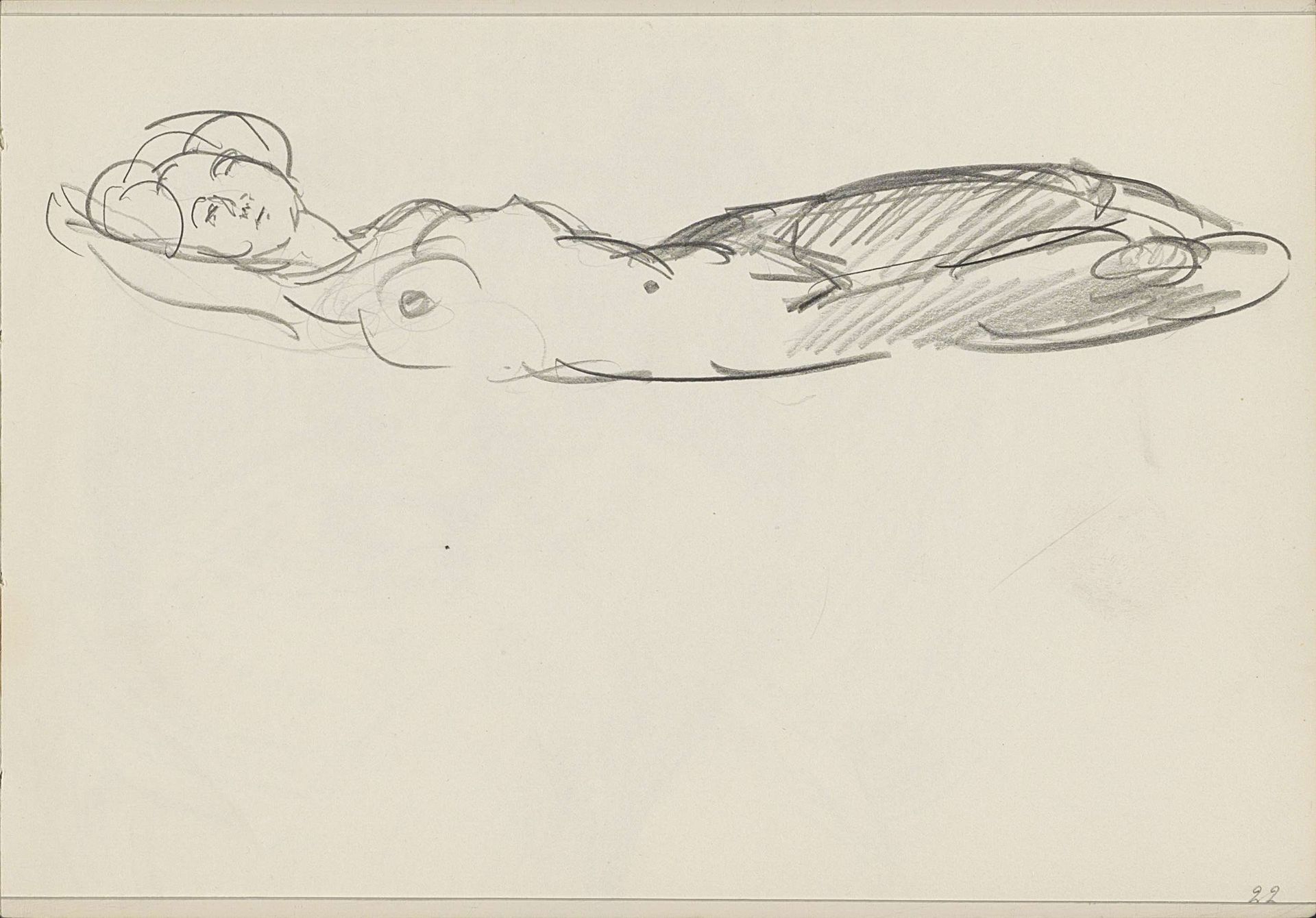 Reclining Female Nude by Isaac Israels