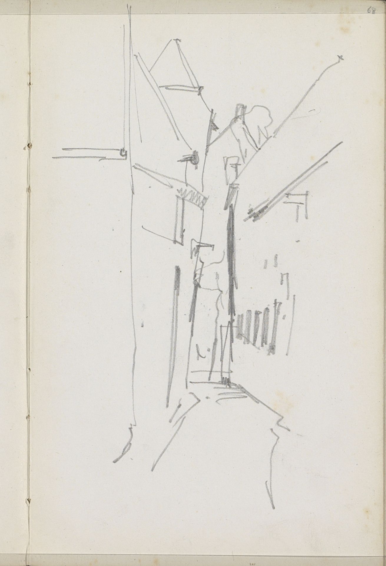 Gezicht op een steeg by George Hendrik Breitner
