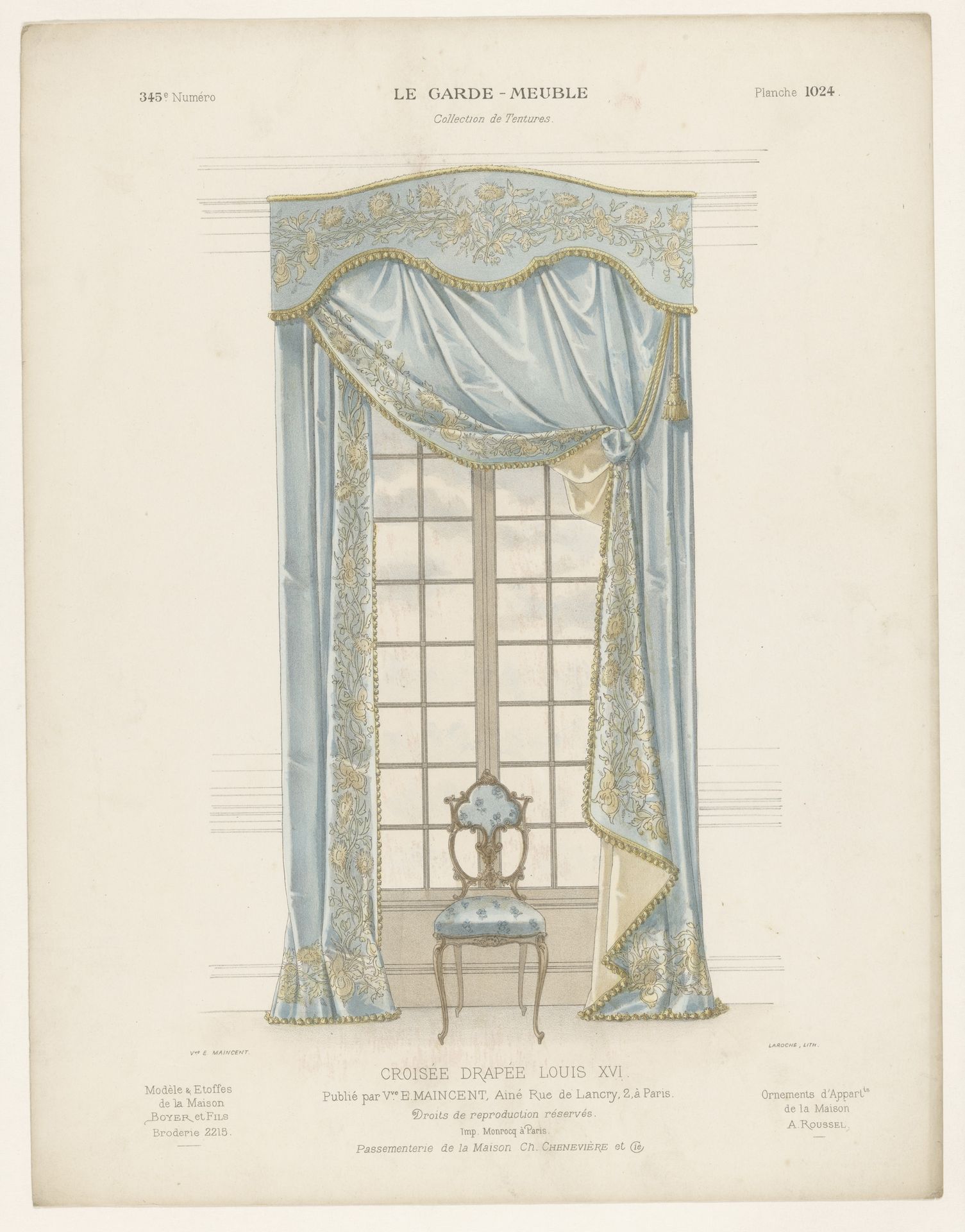 Venster met gordijnen by Léon Laroche