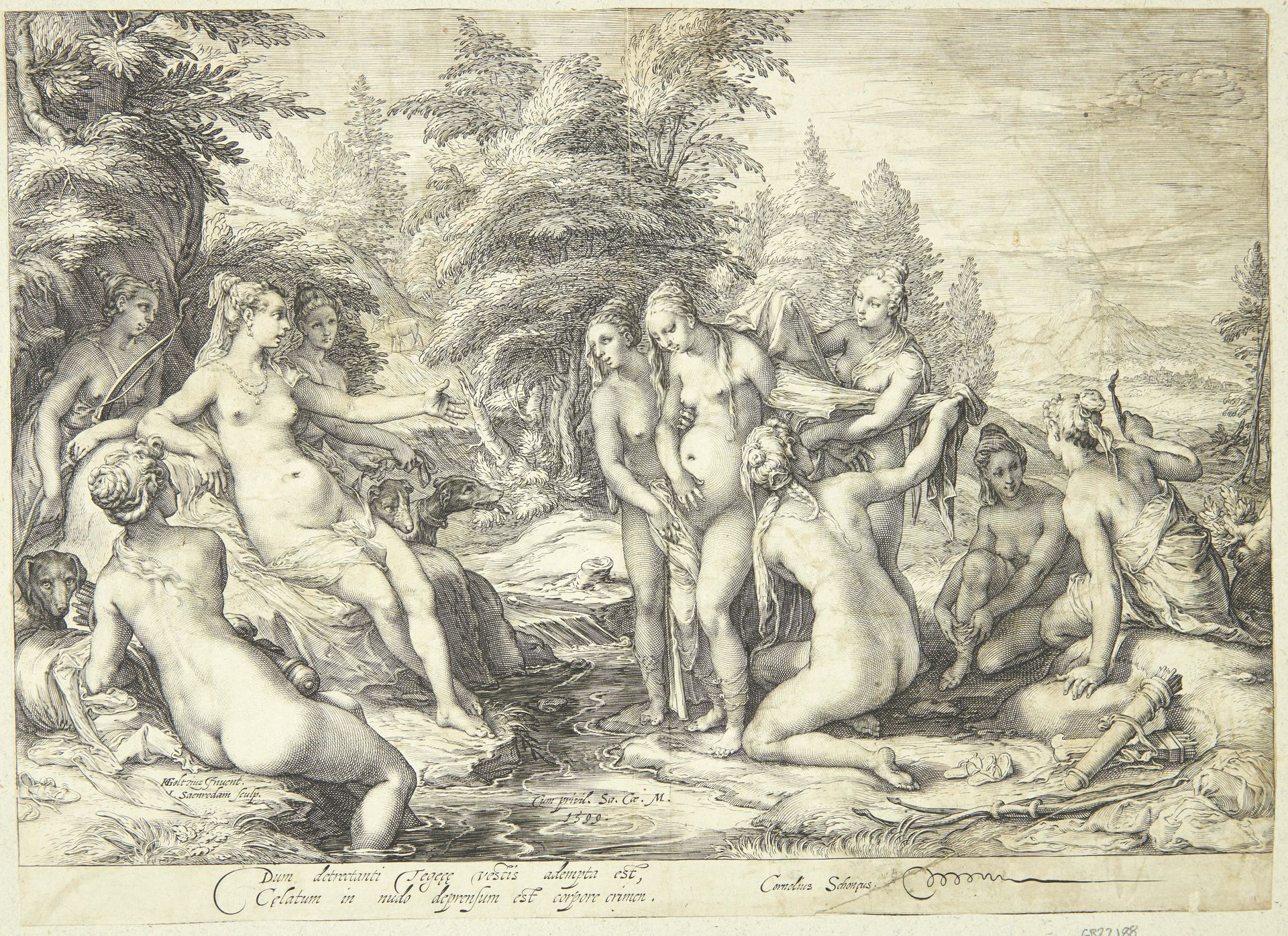 Diana og Callisto by Jan Saenredam