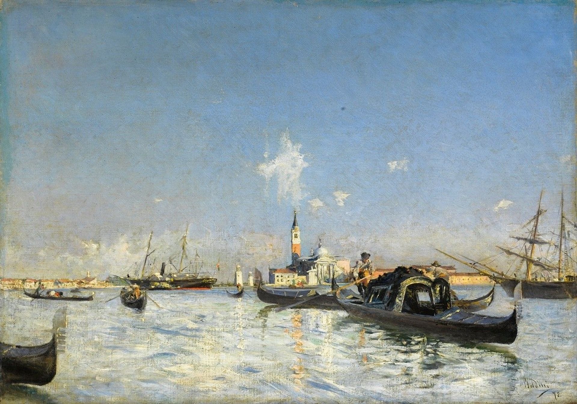 L’isola Di San Giorgio A Venezia by Giovanni Boldini