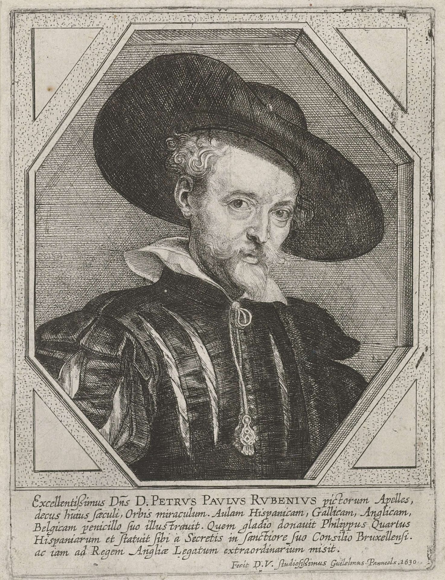 Portret van Peter Paul Rubens by Willem Panneels