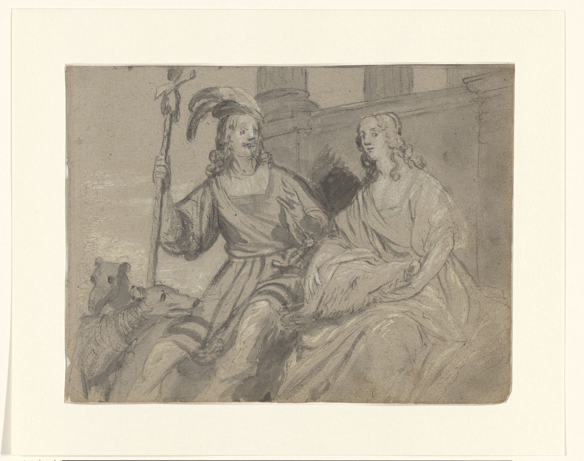 Meleager en Atalanta by Gerard van Honthorst