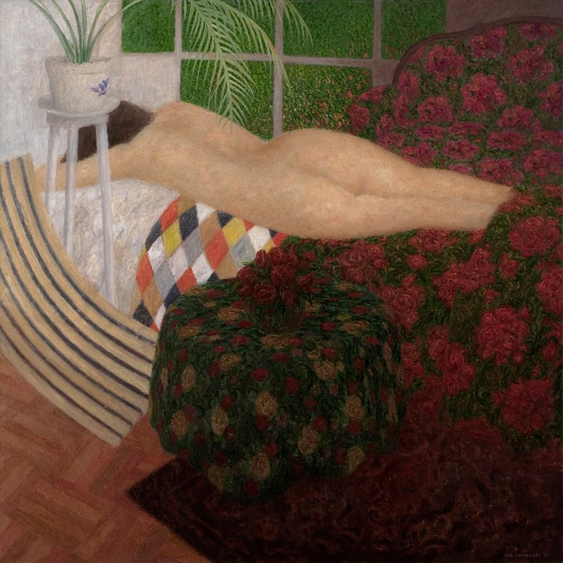 Harlequin – patterned Blanket by Iwo Zaniewski