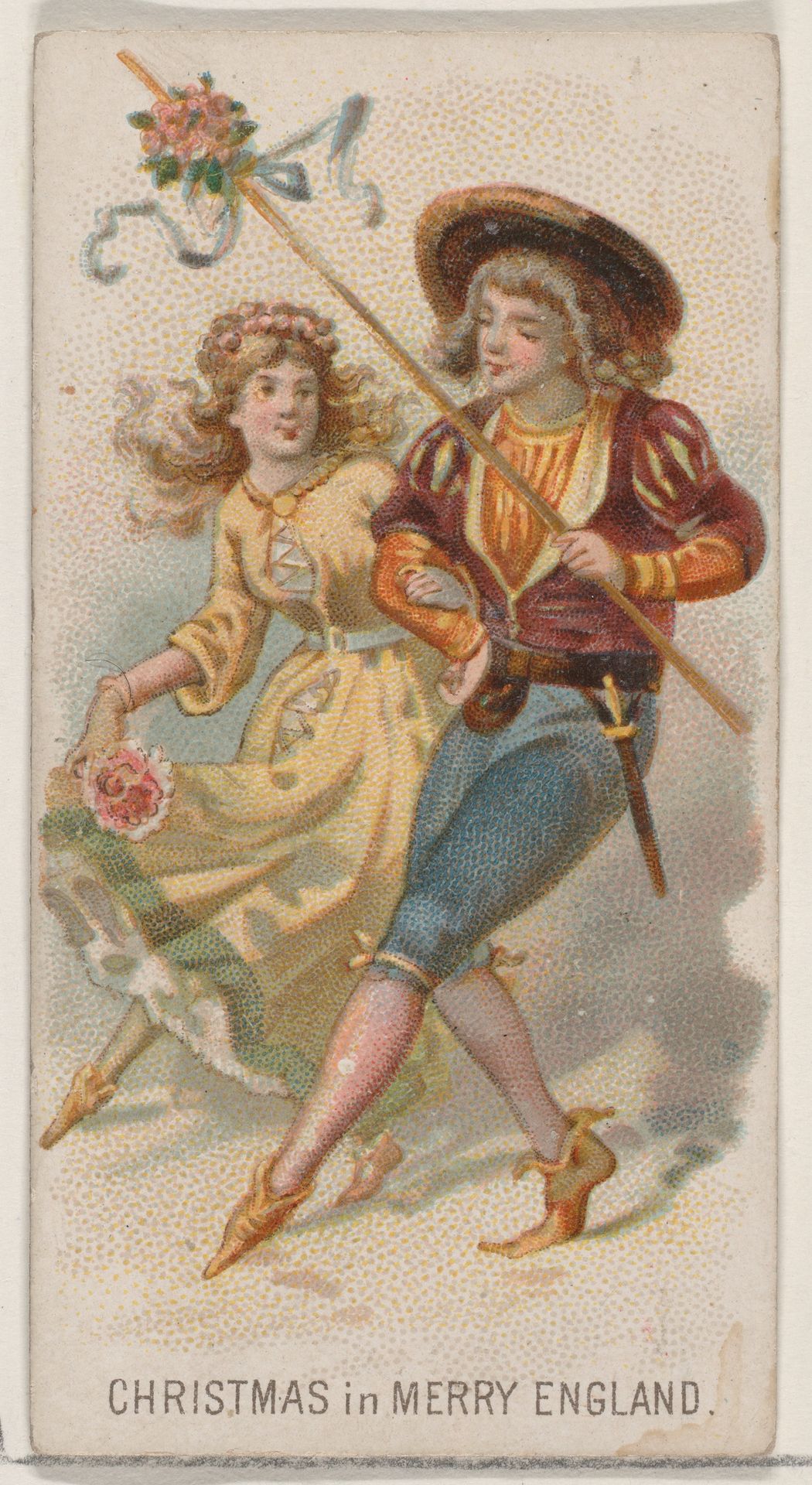 Christmas in Merry England, from the Holidays series (N80) for Duke brand cigarettes by W. Duke, Sons & Co.