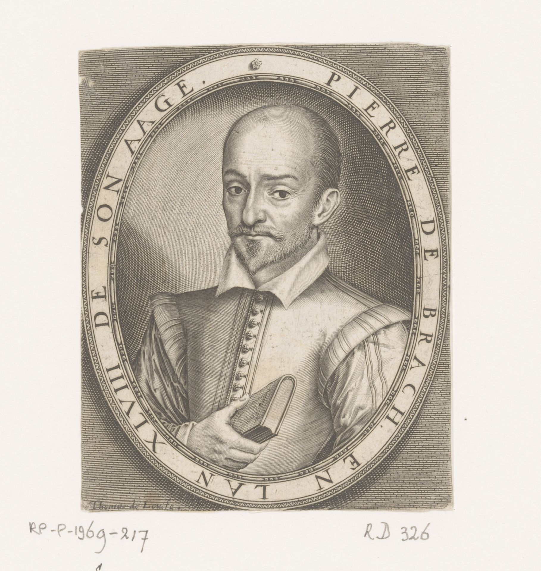 Portret van Pierre de Brach by Thomas de Leu