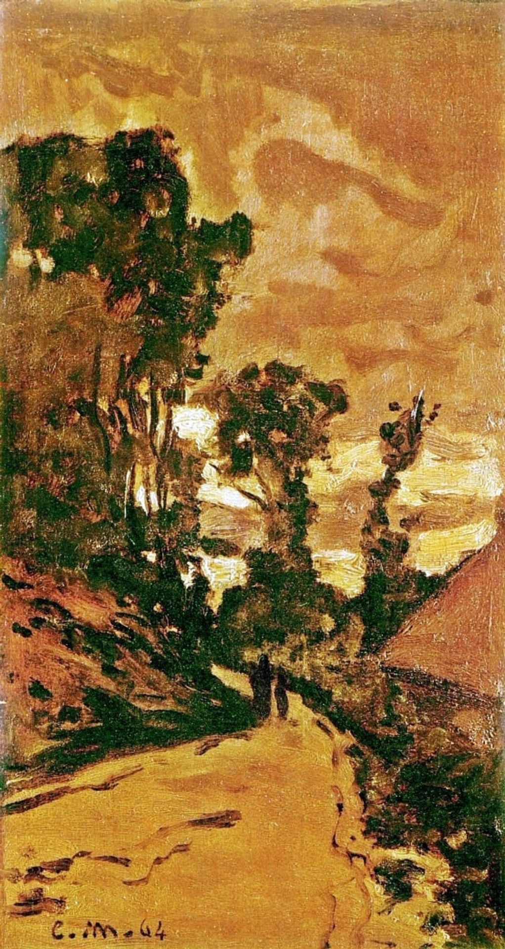 The Road to the Farm of Saint-Simeon by Claude Monet