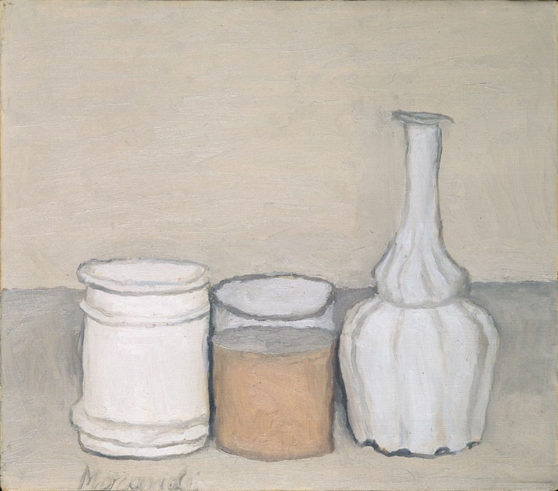 Still Life with Flask by Giorgio Morandi