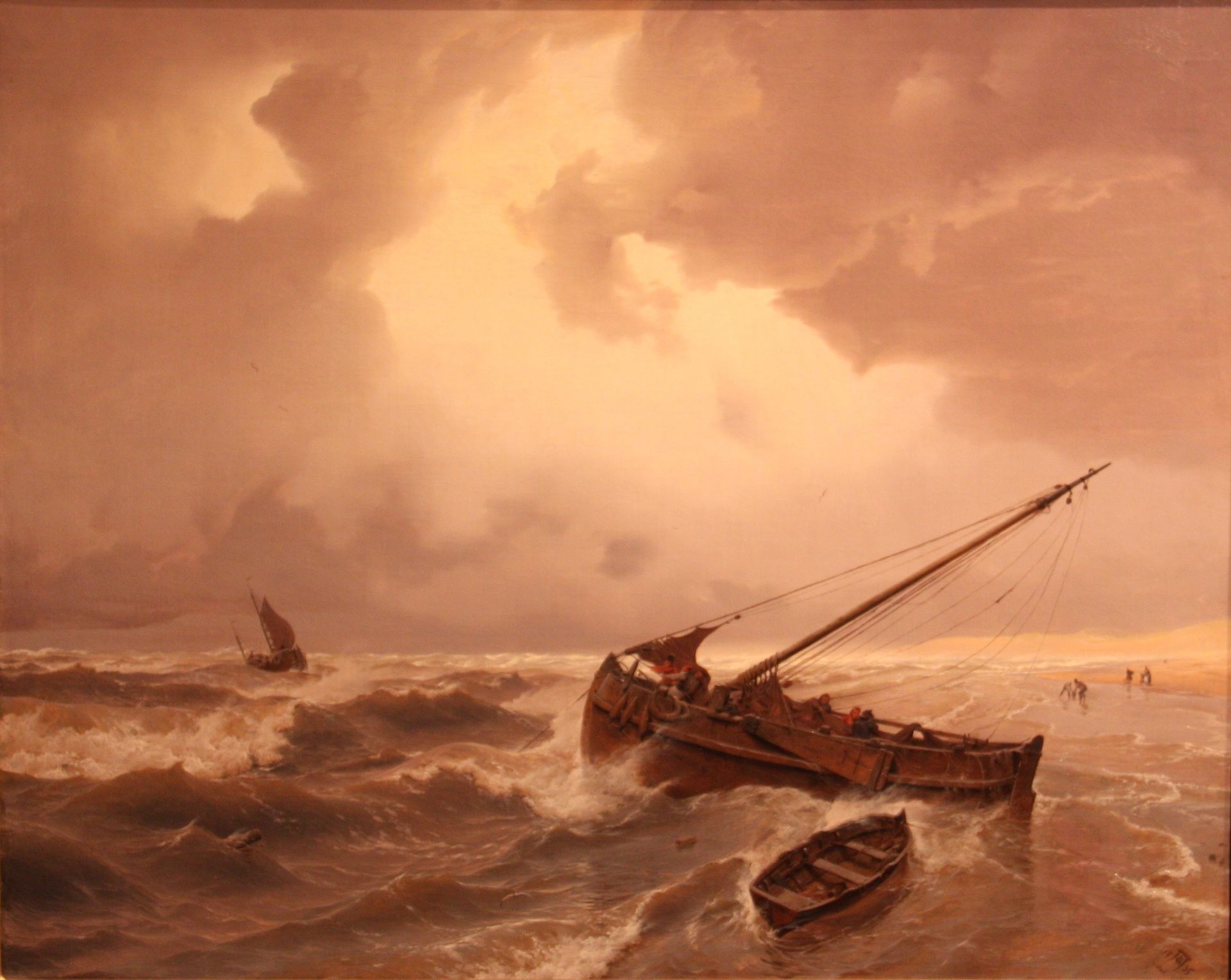 Scheveningen Beach by Andreas Achenbach