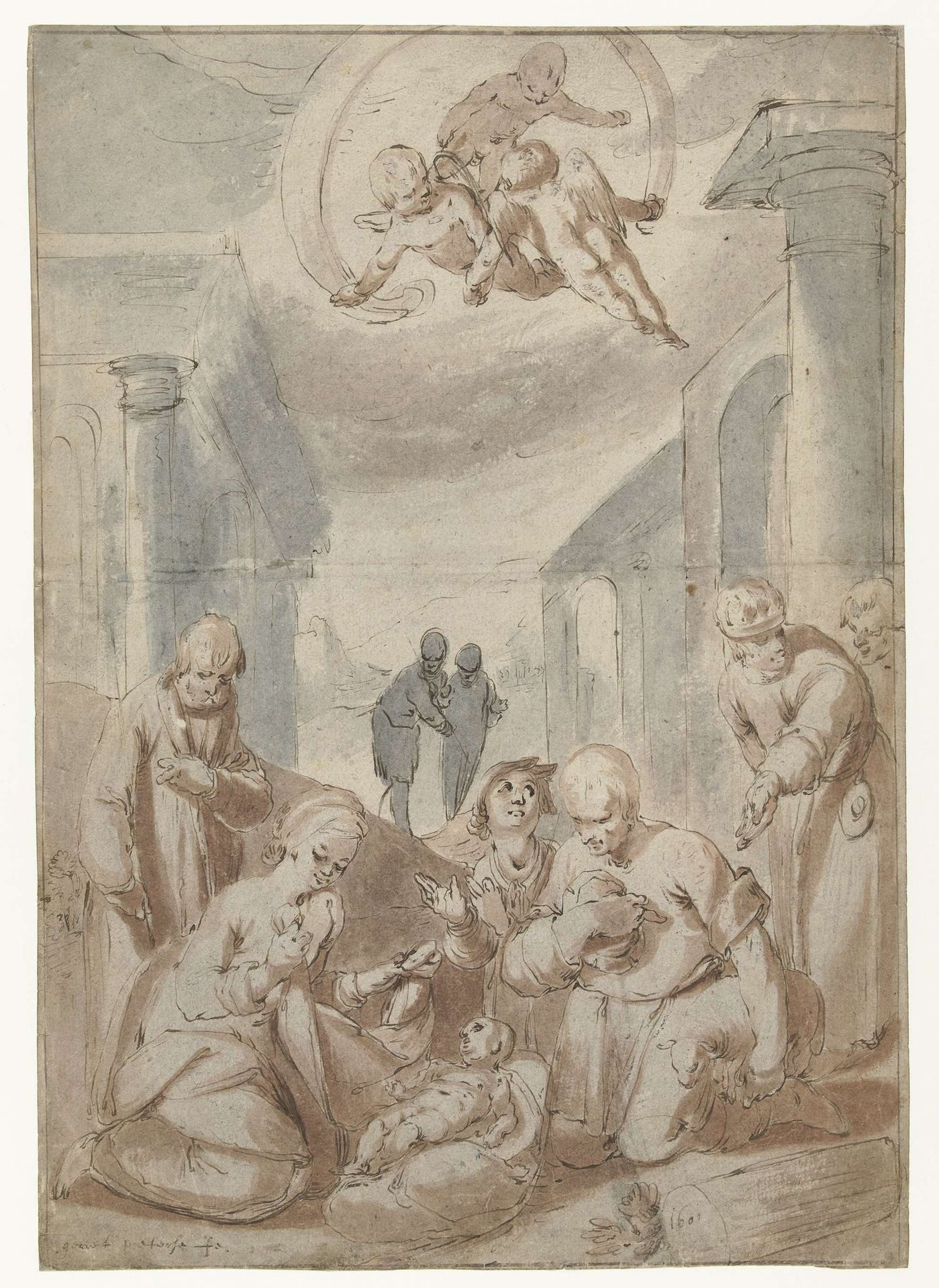 Adoration of the Shepherds by Gerrit Pietersz