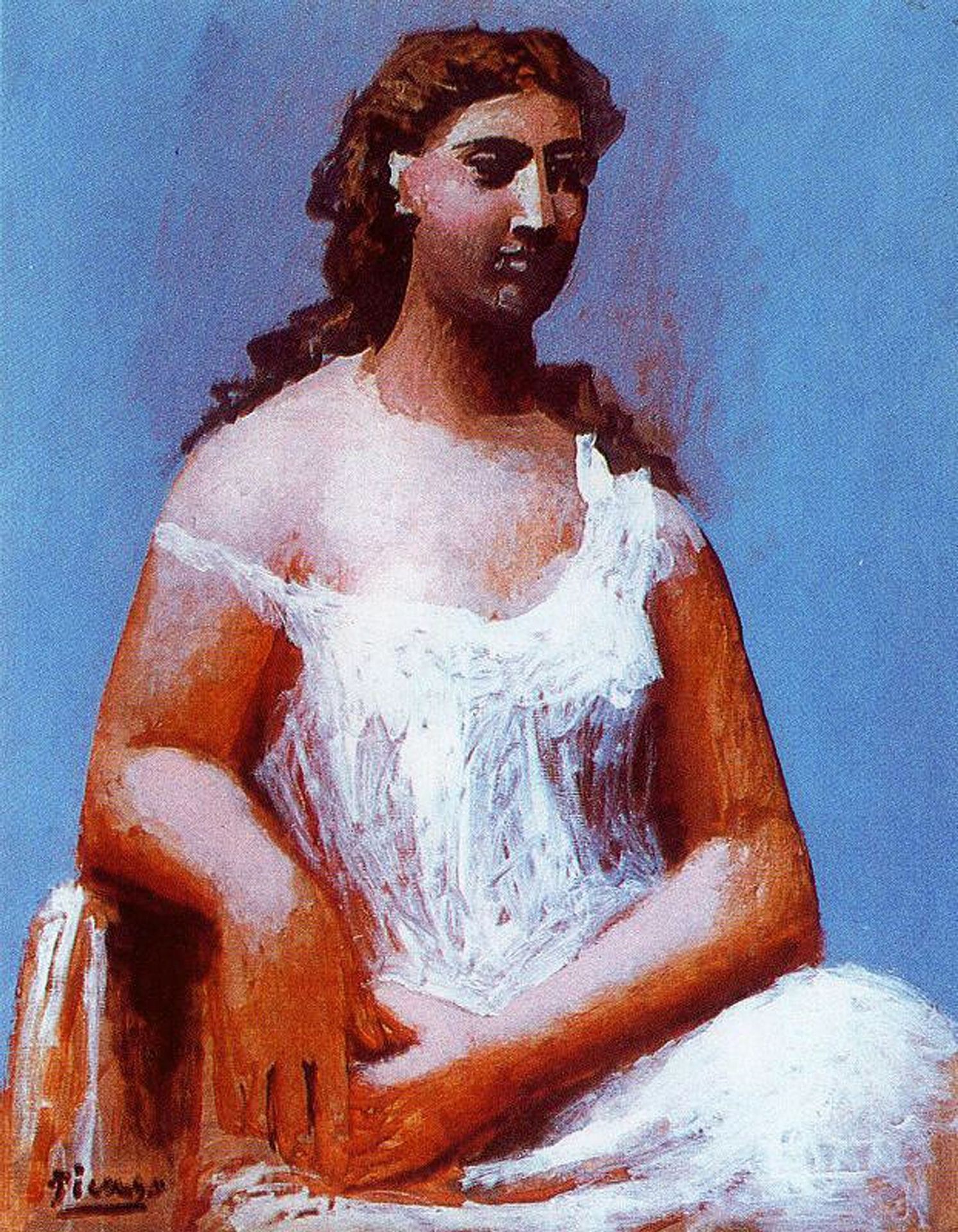 Seated woman by Pablo Picasso