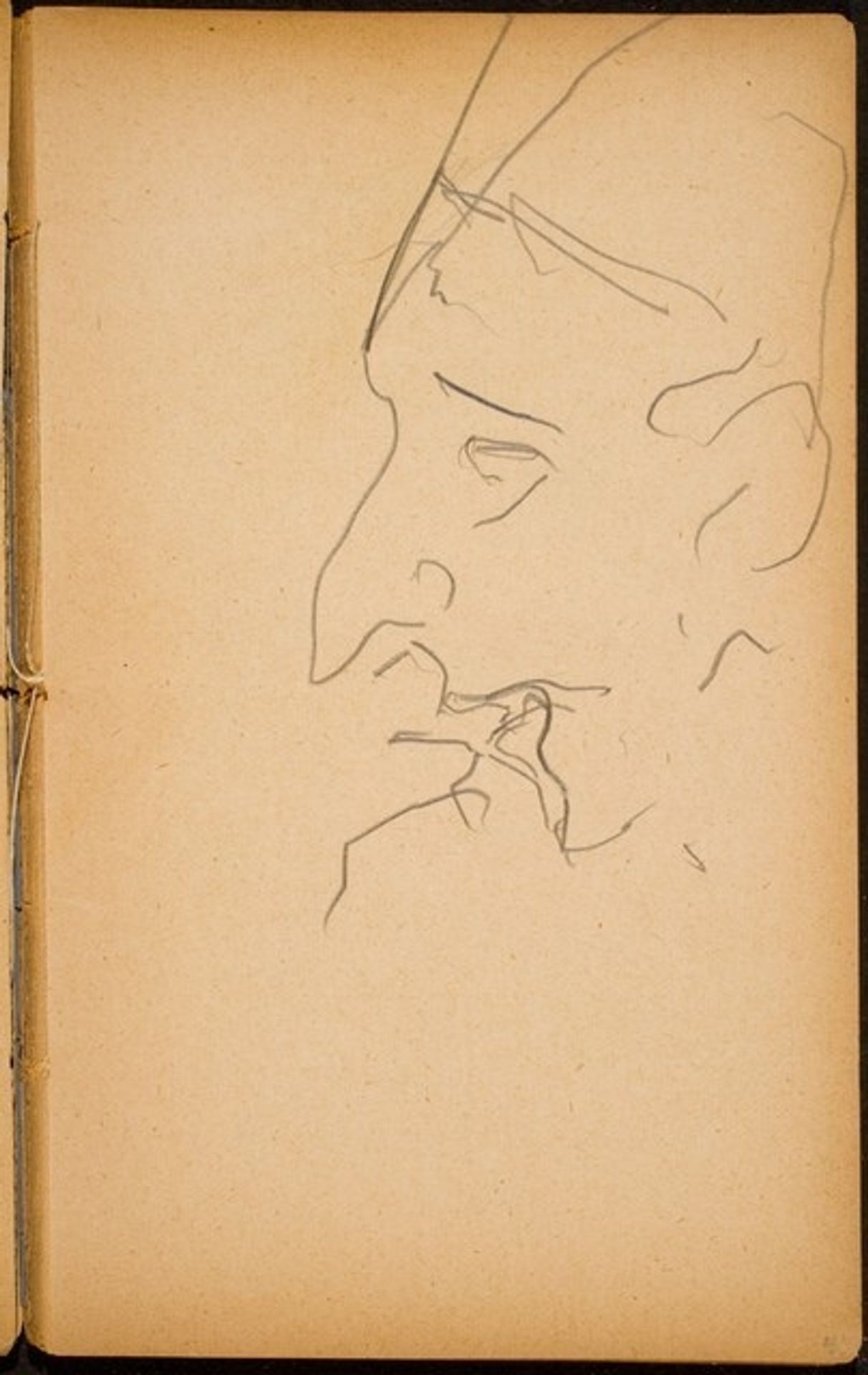 Männliche Bildnisstudie (Male Portrait) [p. 41] by Max Beckmann