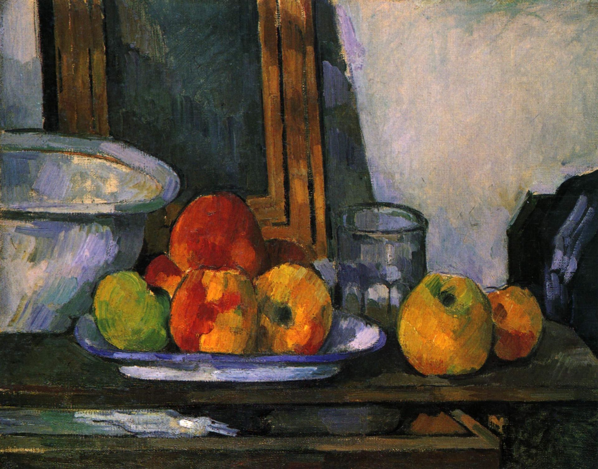 Still life with open drawer by Paul Cézanne