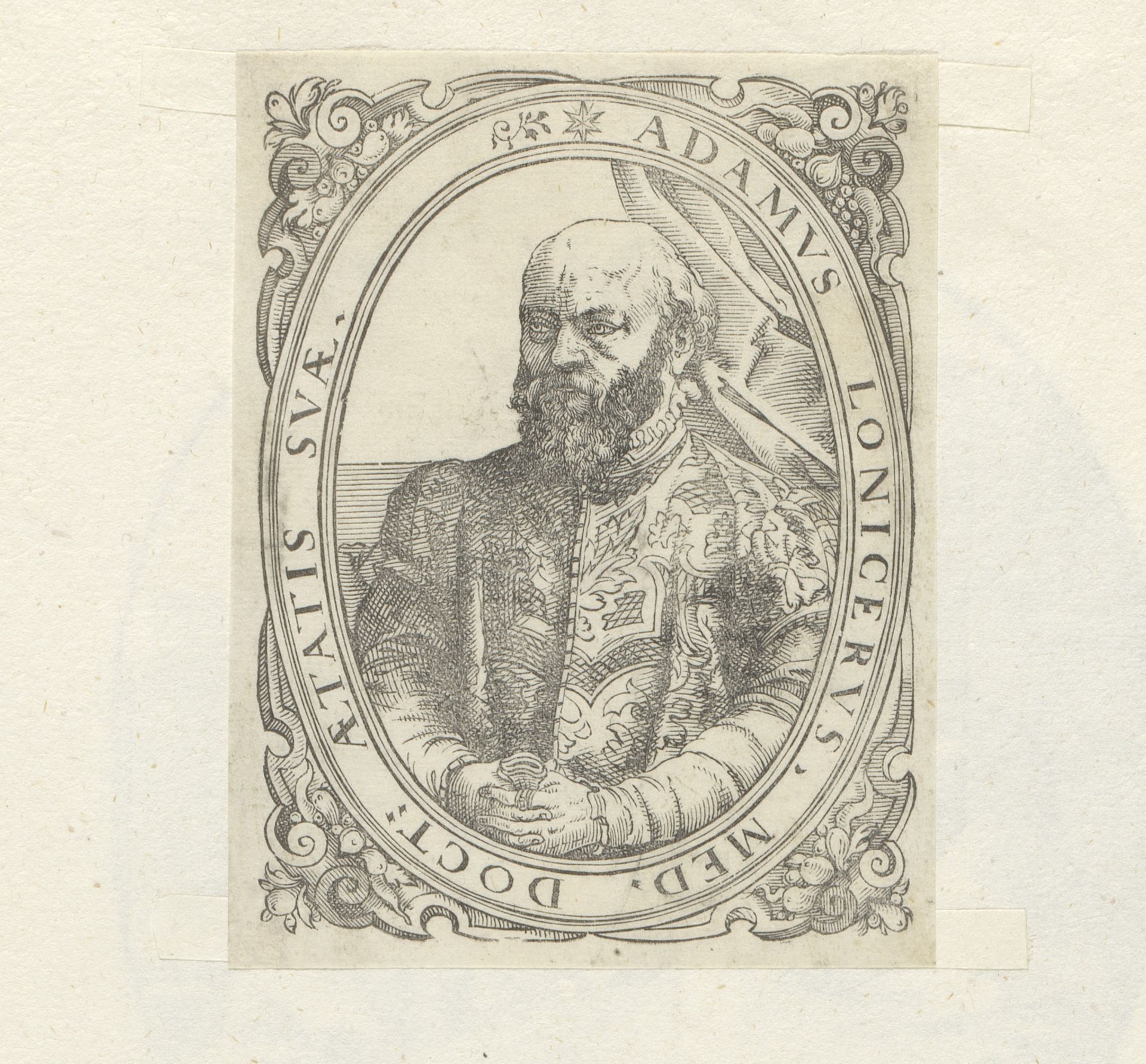 Portret van Adam Lonitzer by Anonymous