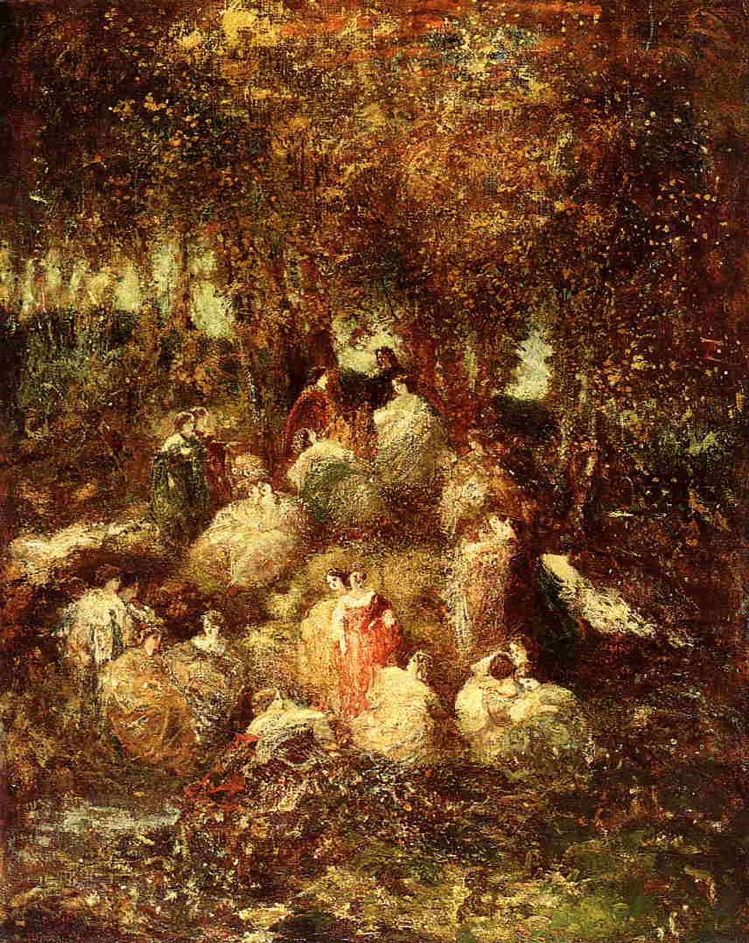 Rural Scene by Adolphe Joseph Thomas Monticelli