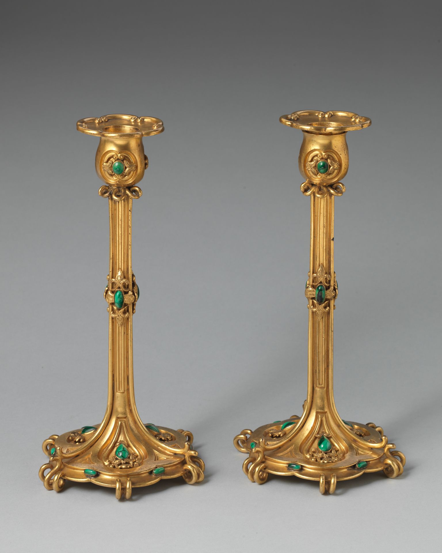 Large candlestick (one of a pair, part of a set) by Asprey