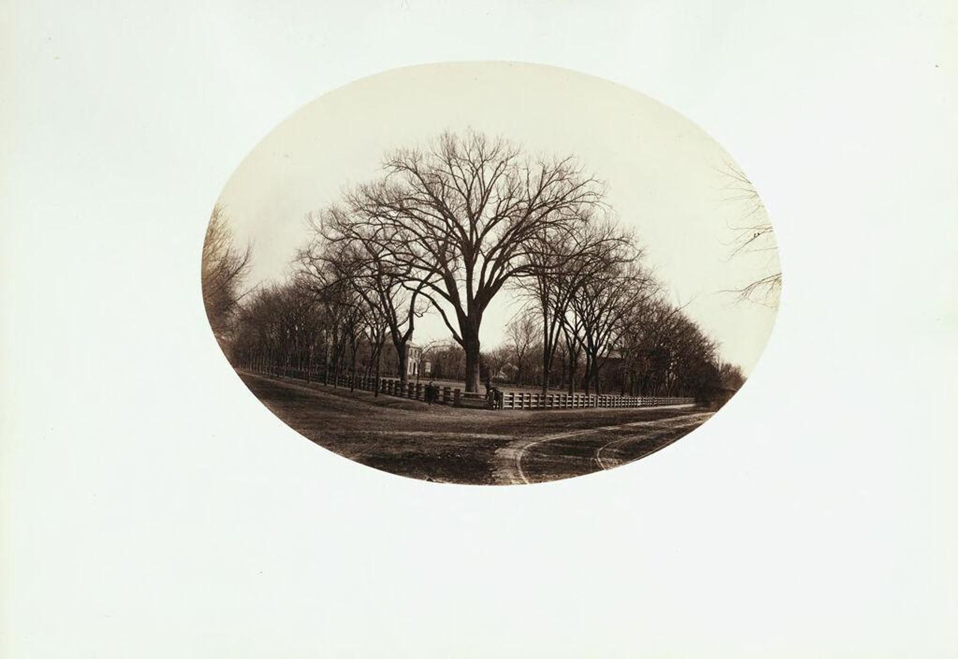 "The Delta," Jared Sparks House, intersection of Kirkland and Cambridge Streets ( The Jared Sparks House was located in the area known as the Delta, where Memorial Hall now stands.   The Sparks house street address was 21 Kirkland Street.) by George Kendall Warren