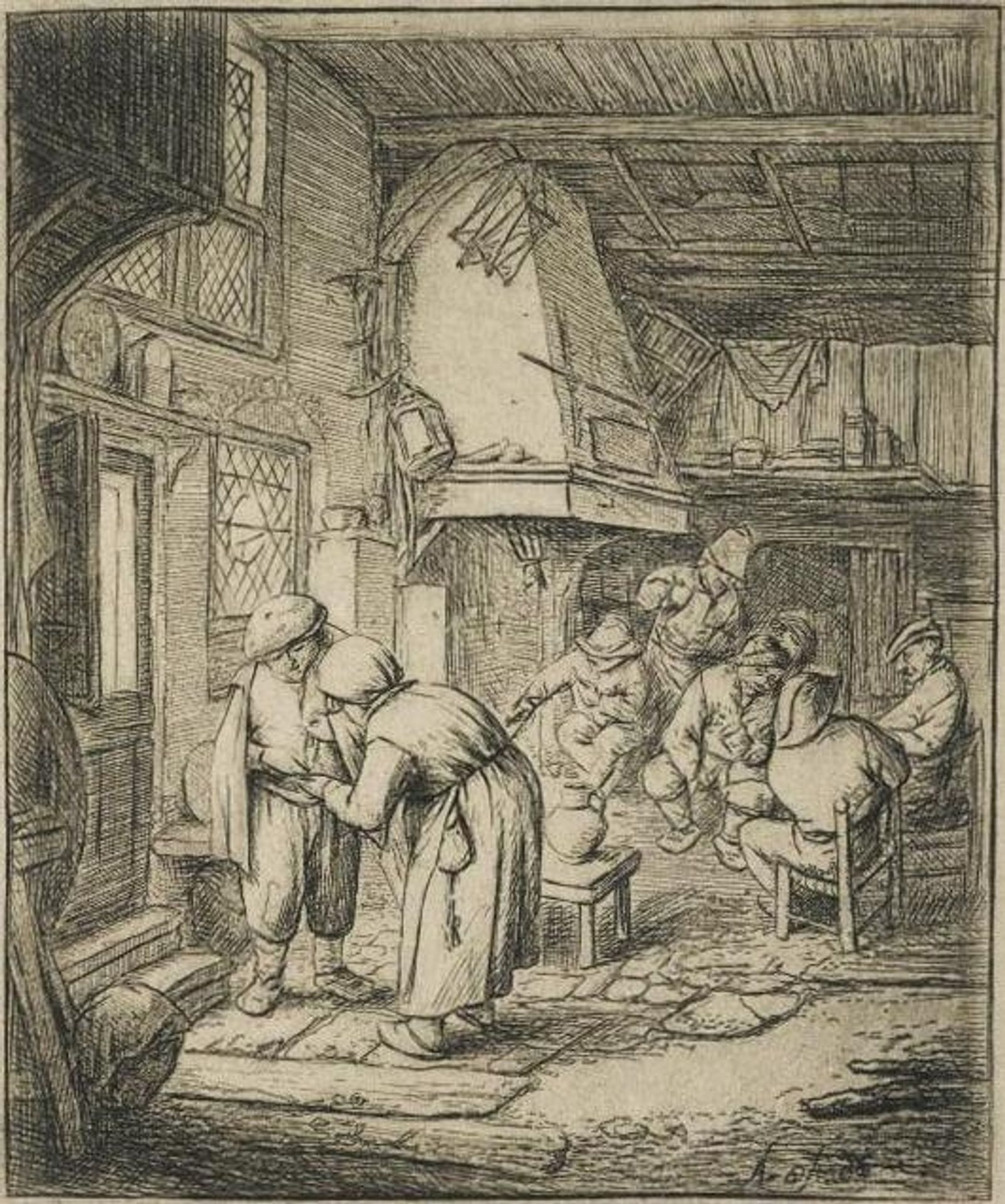 The Peasant Settling His Debt by Adriaen van Ostade