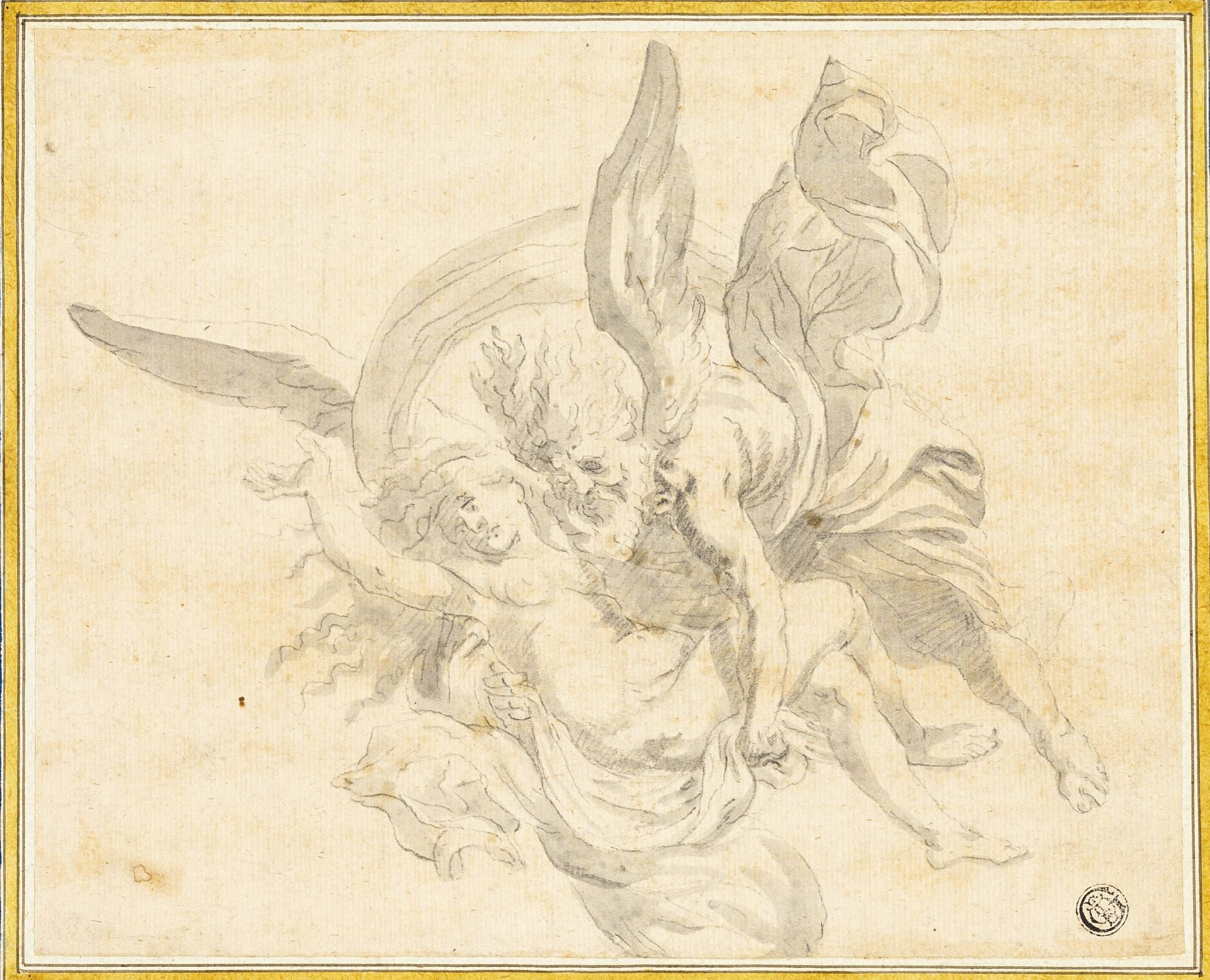 Boreas and Oreithyia by Anonymous