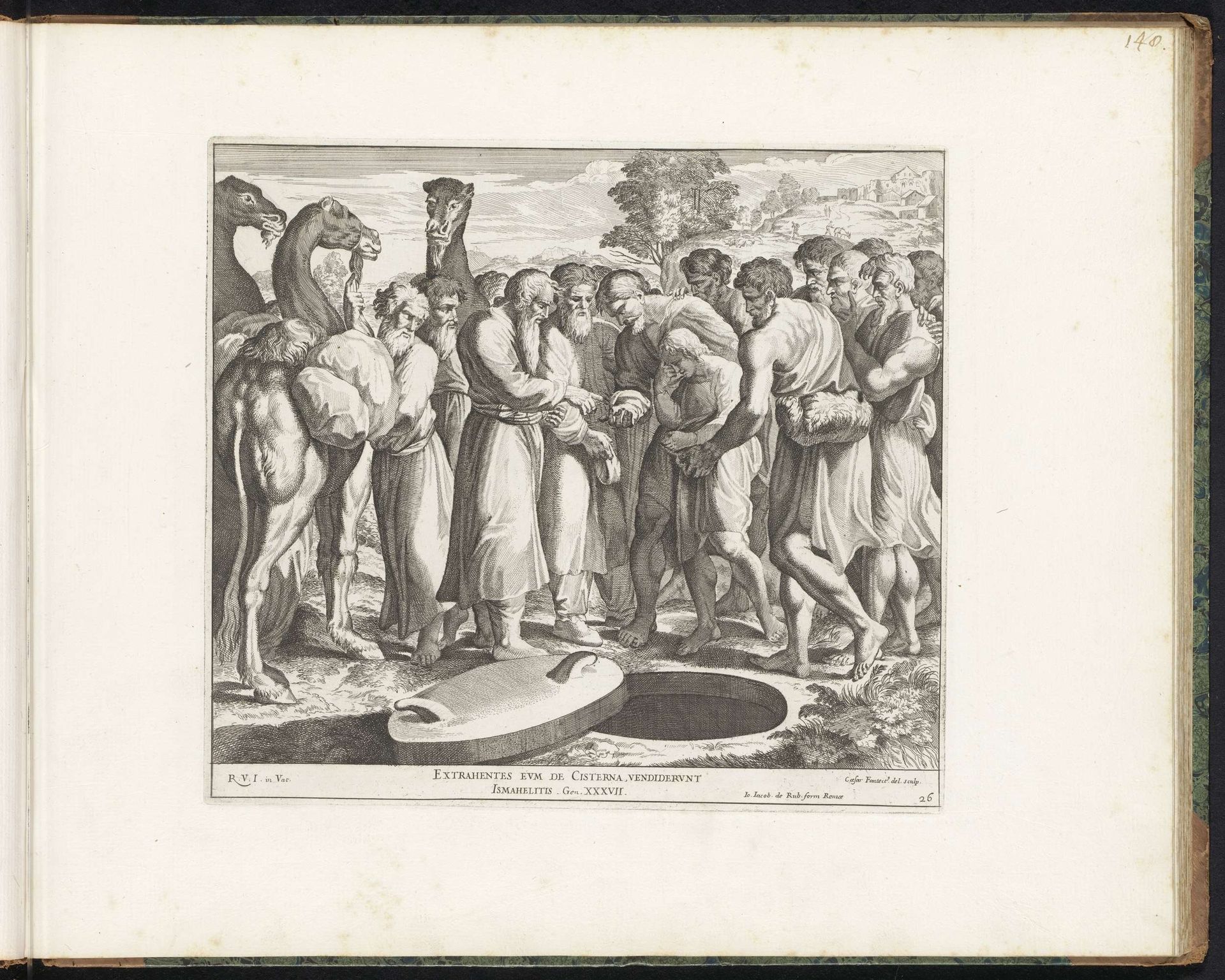 Jozef door zijn broers verkocht by Cesare Fantetti
