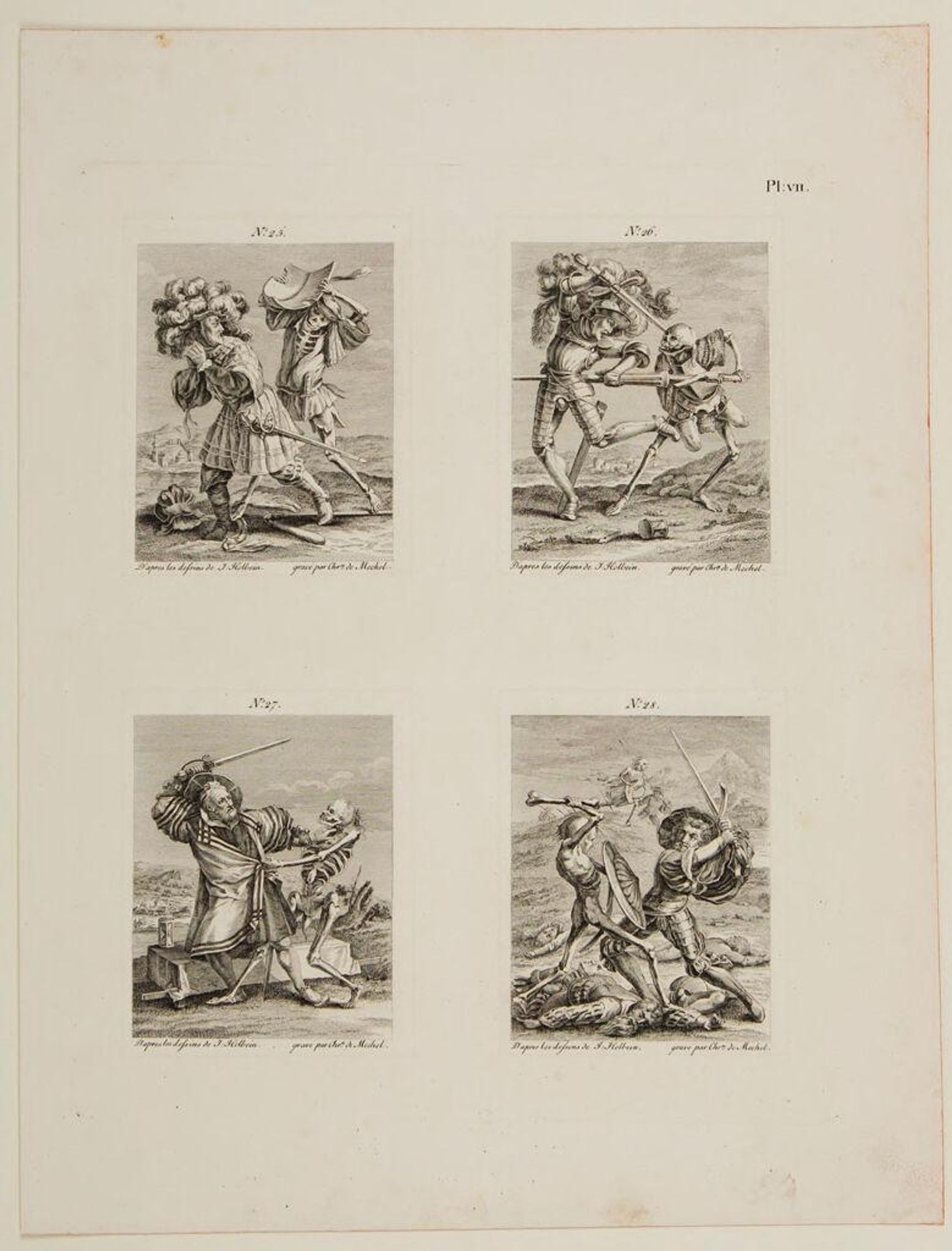 Plate Seven of Triumph of Death, Triumph of Divinity, Triumph of Poverty by Christian von Mechel